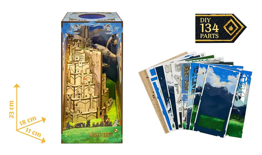 The Lord of the Rings Tiny Adventures Kniha Nook Mini Dioráma Minas Tirith 23 cm fotografii produktu