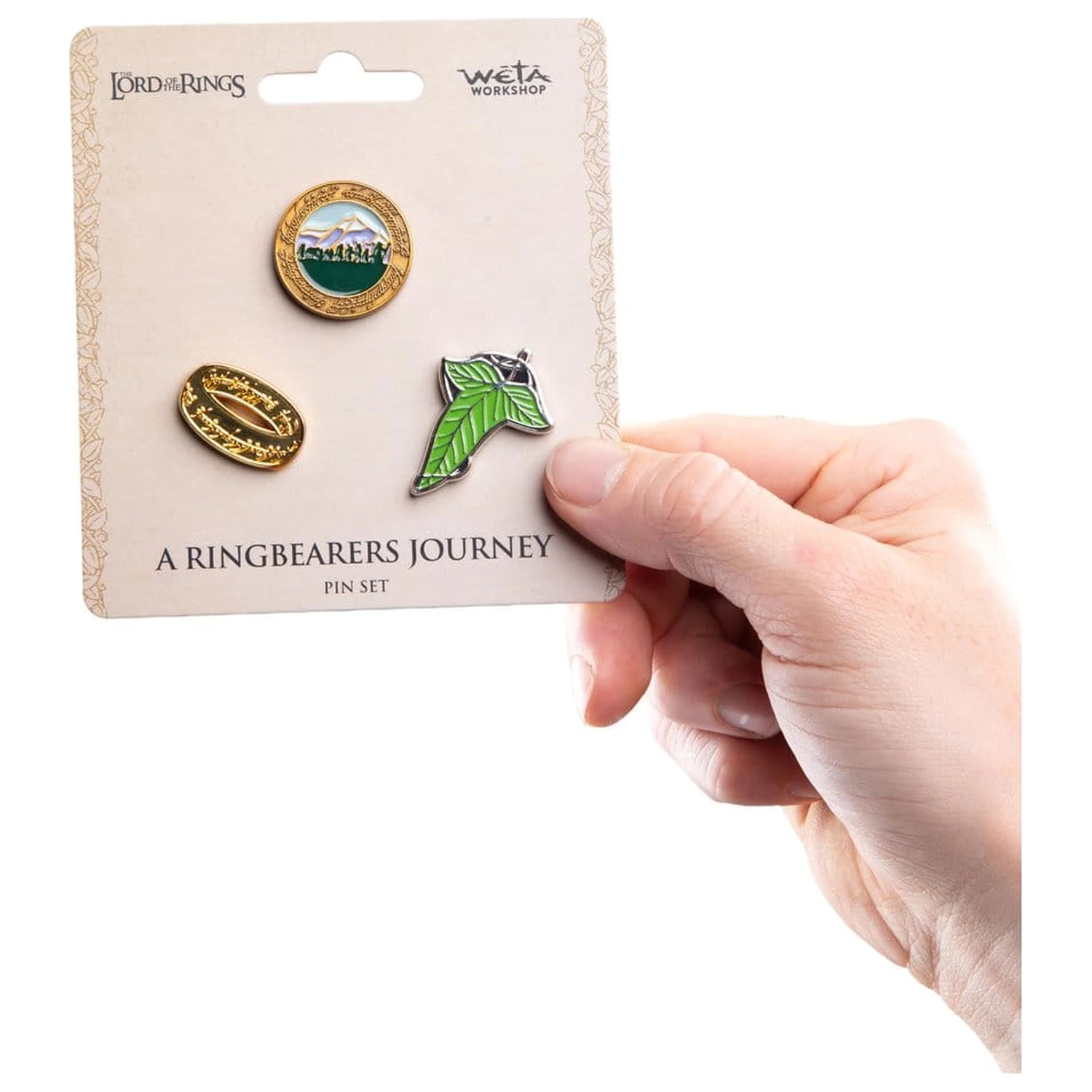 The Lord of the Rings Trilogy Pin Set A Ringbearer's Journey fotografii produktu
