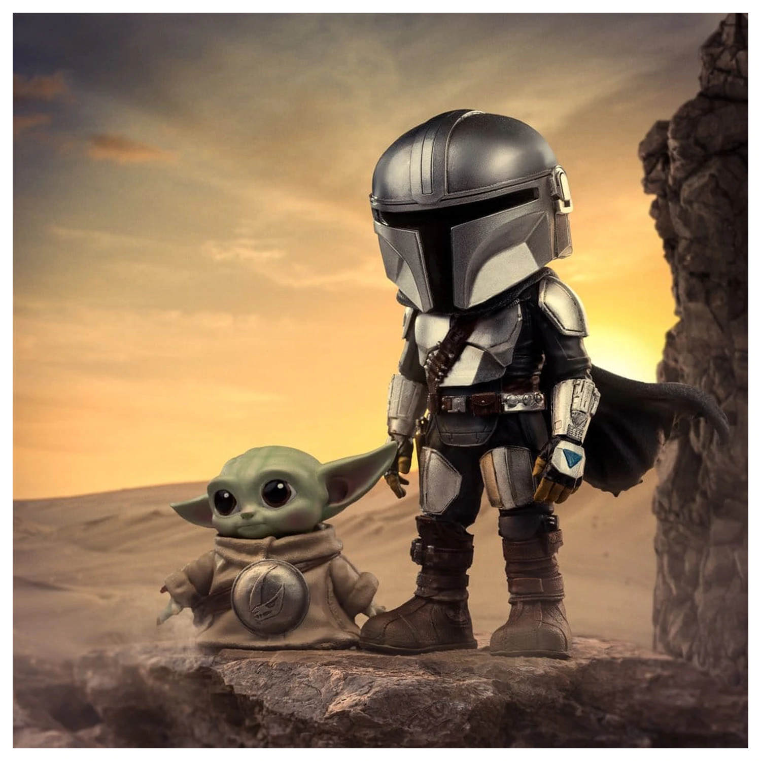 The Mandalorian & Grogu MiniCo Figurka The Mandalorian and Grogu fotografii produktu