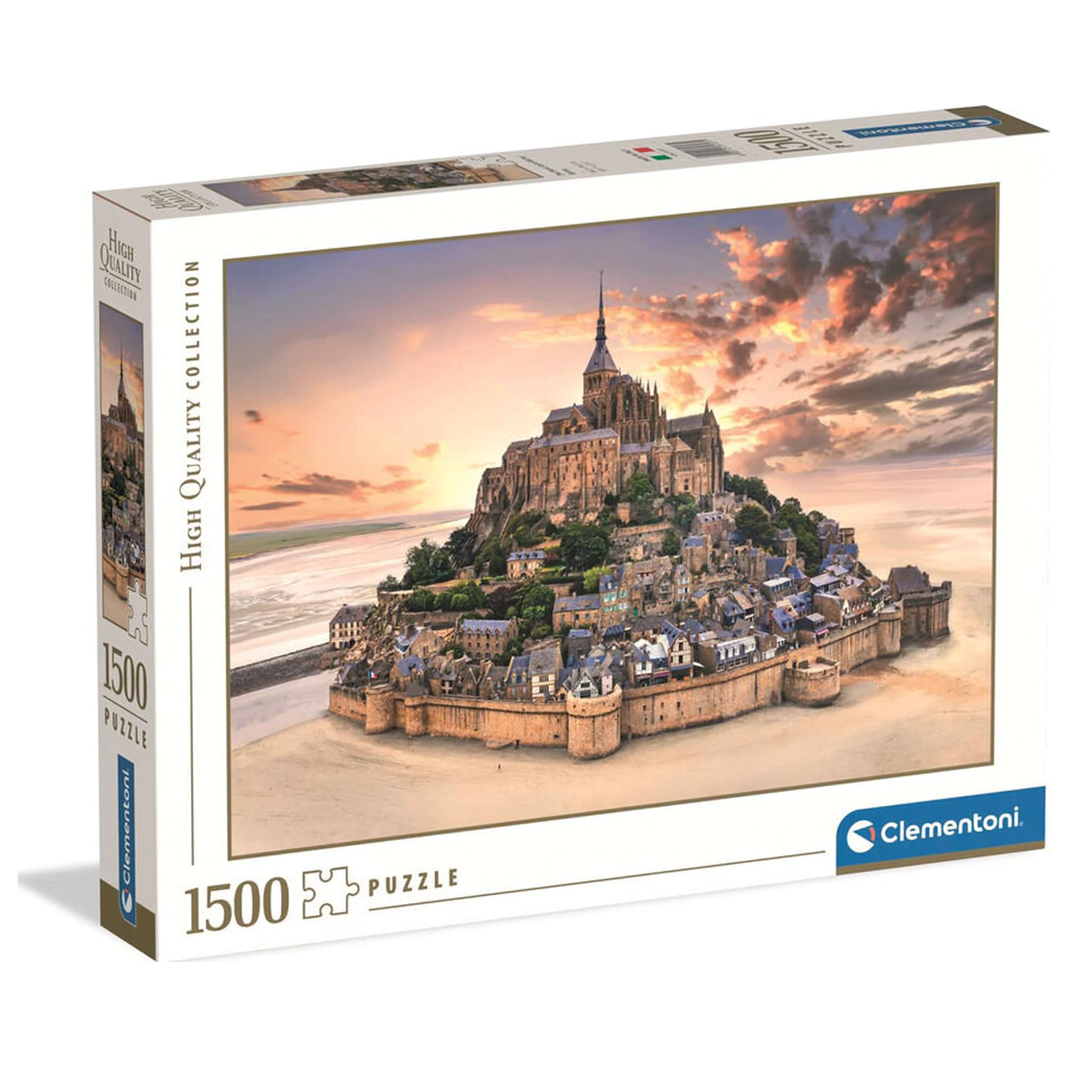 The Mont Saint-Michel Risin puzzle 1500 dílků fotografii produktu