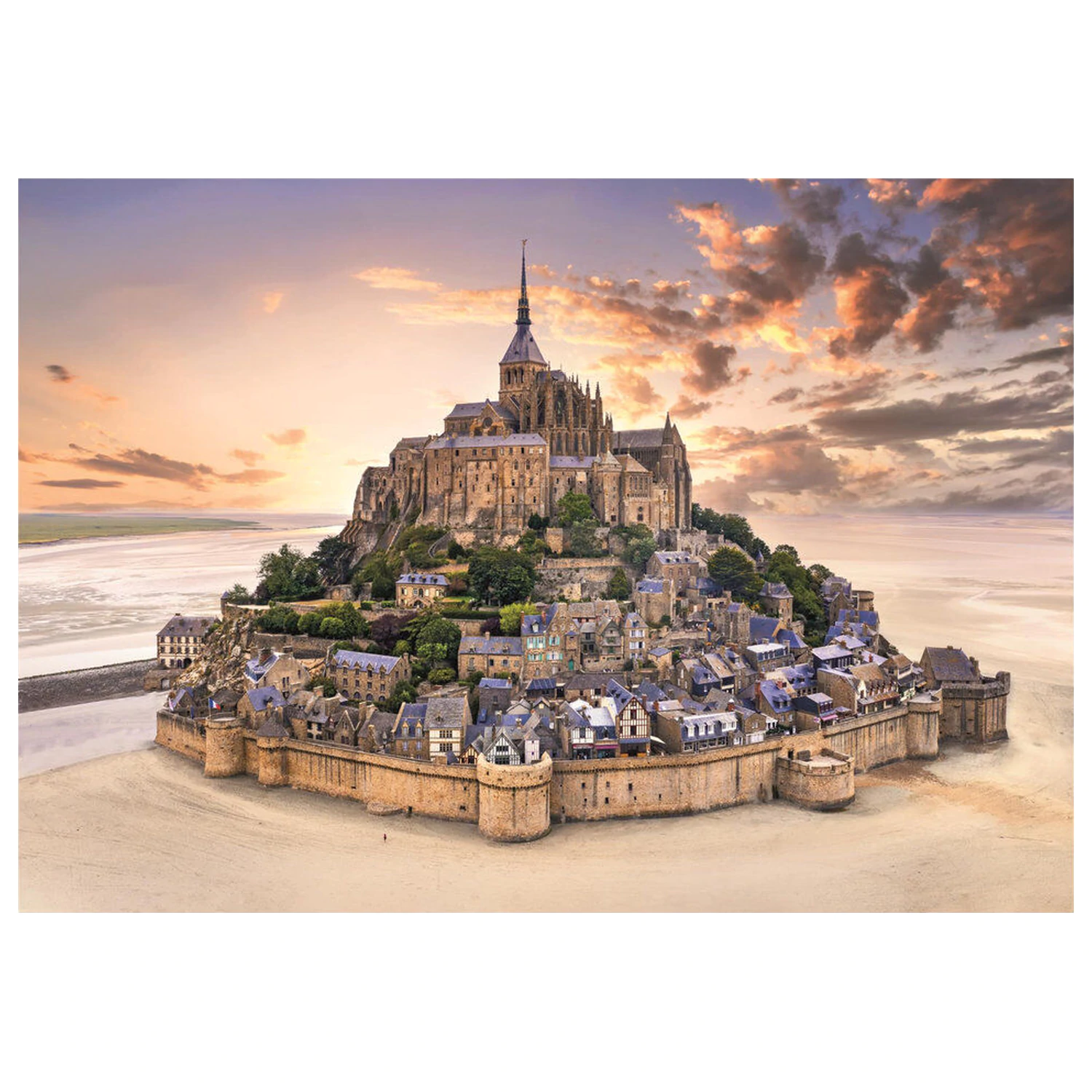 The Mont Saint-Michel Risin puzzle 1500 dílků fotografii produktu