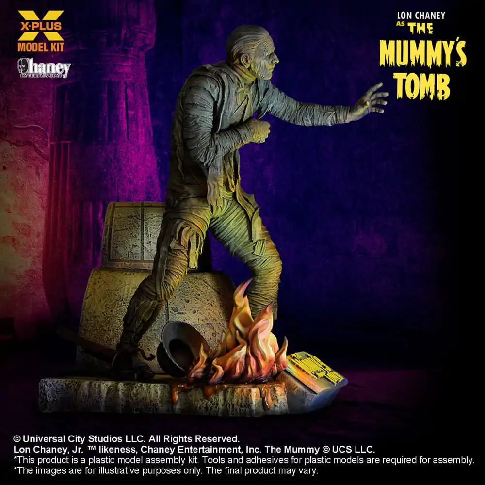 Plastiková stavebnice The Mummy´s Tomb 1/8 Lon Chaney Jr. as Mummy 23 cm fotografii produktu