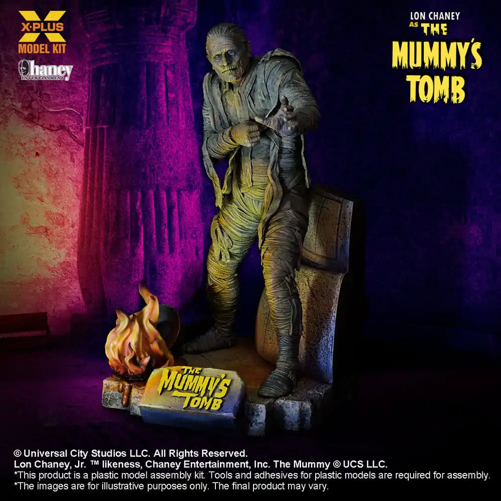 Plastiková stavebnice The Mummy´s Tomb 1/8 Lon Chaney Jr. as Mummy 23 cm fotografii produktu