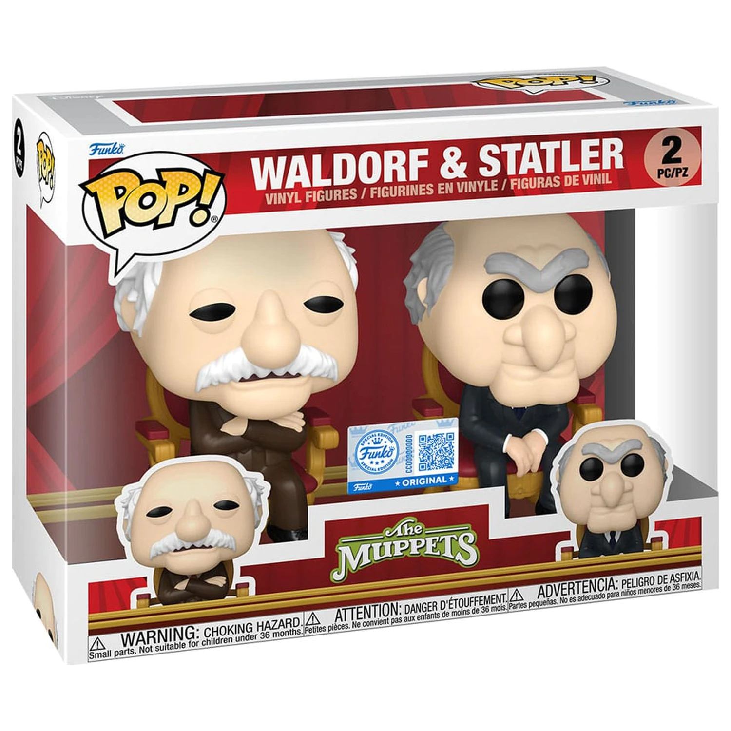 The Muppets Funko POP! Television Vinylové Figurky Balení 2 kusů Waldorf & Statler 9 cm fotografii produktu