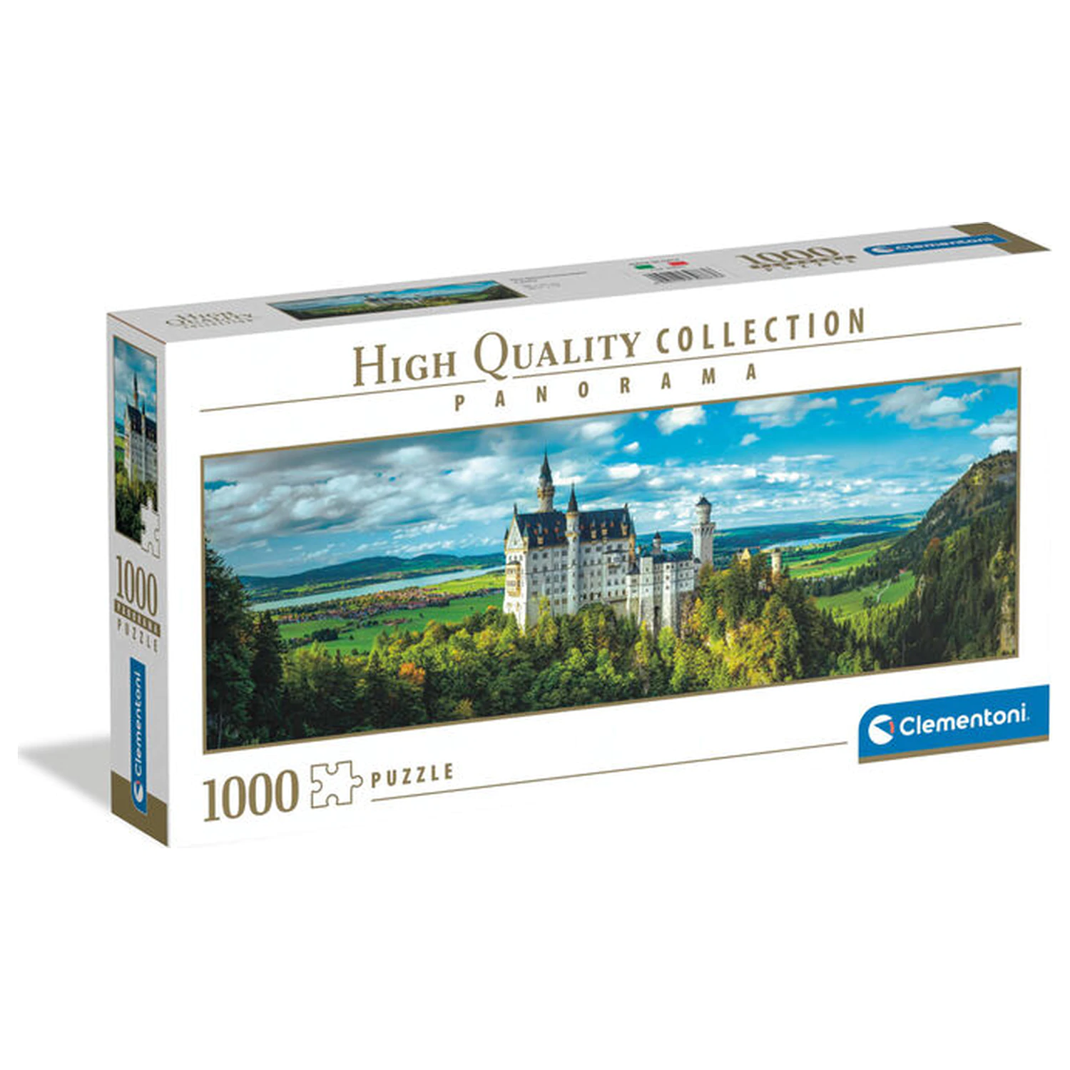 The Neuschwanstein Castle Panorama puzzle 1000 dílků fotografii produktu