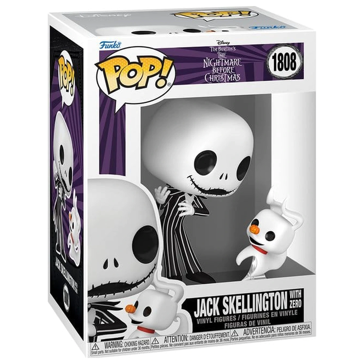 The Nightmare Before Christmas Funko POP! & Buddy Vinylová figurka Jack & Zero 9 cm fotografii produktu