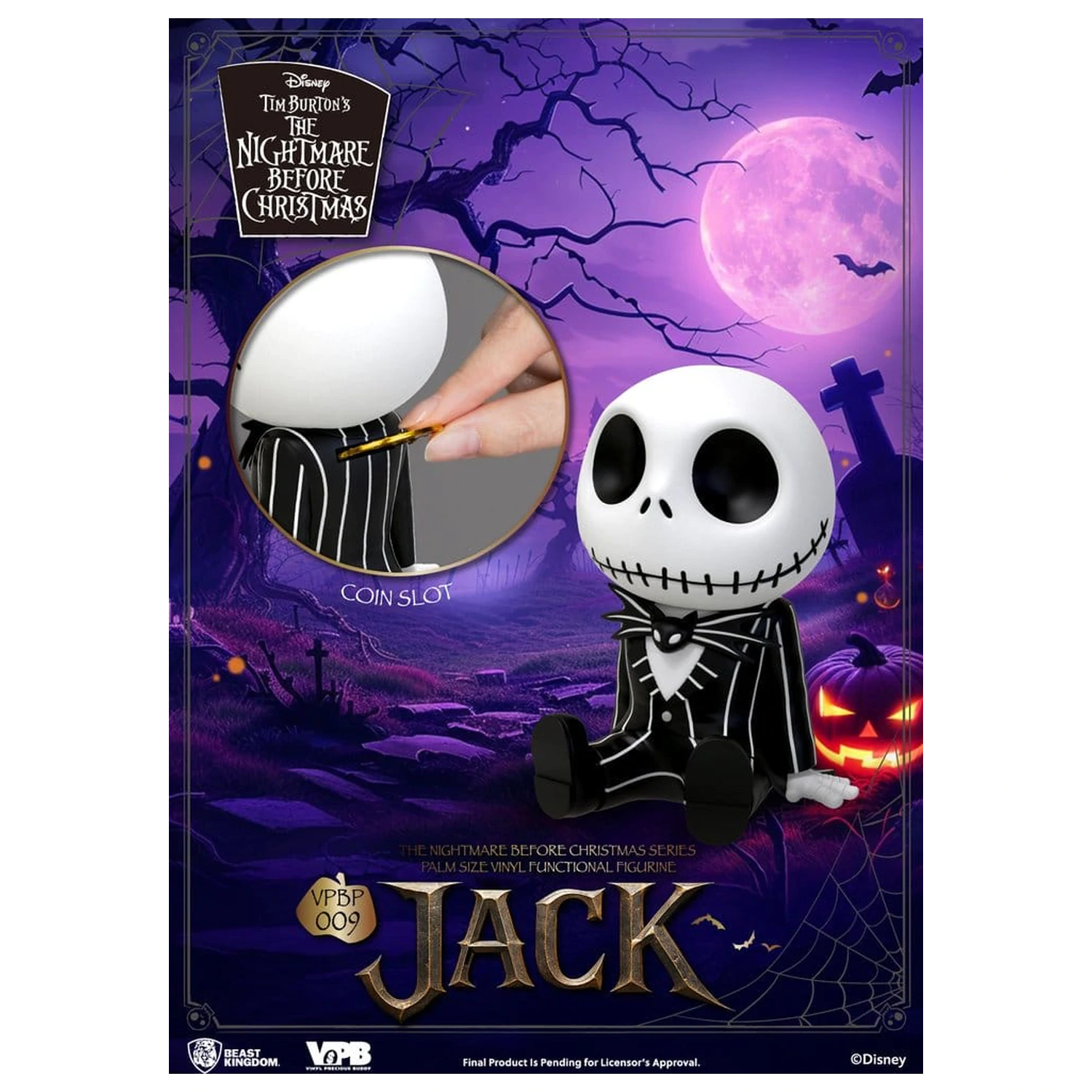 The Nightmare Before Christmas Palm Size Figurka Prasátko Jack 12 cm fotografii produktu