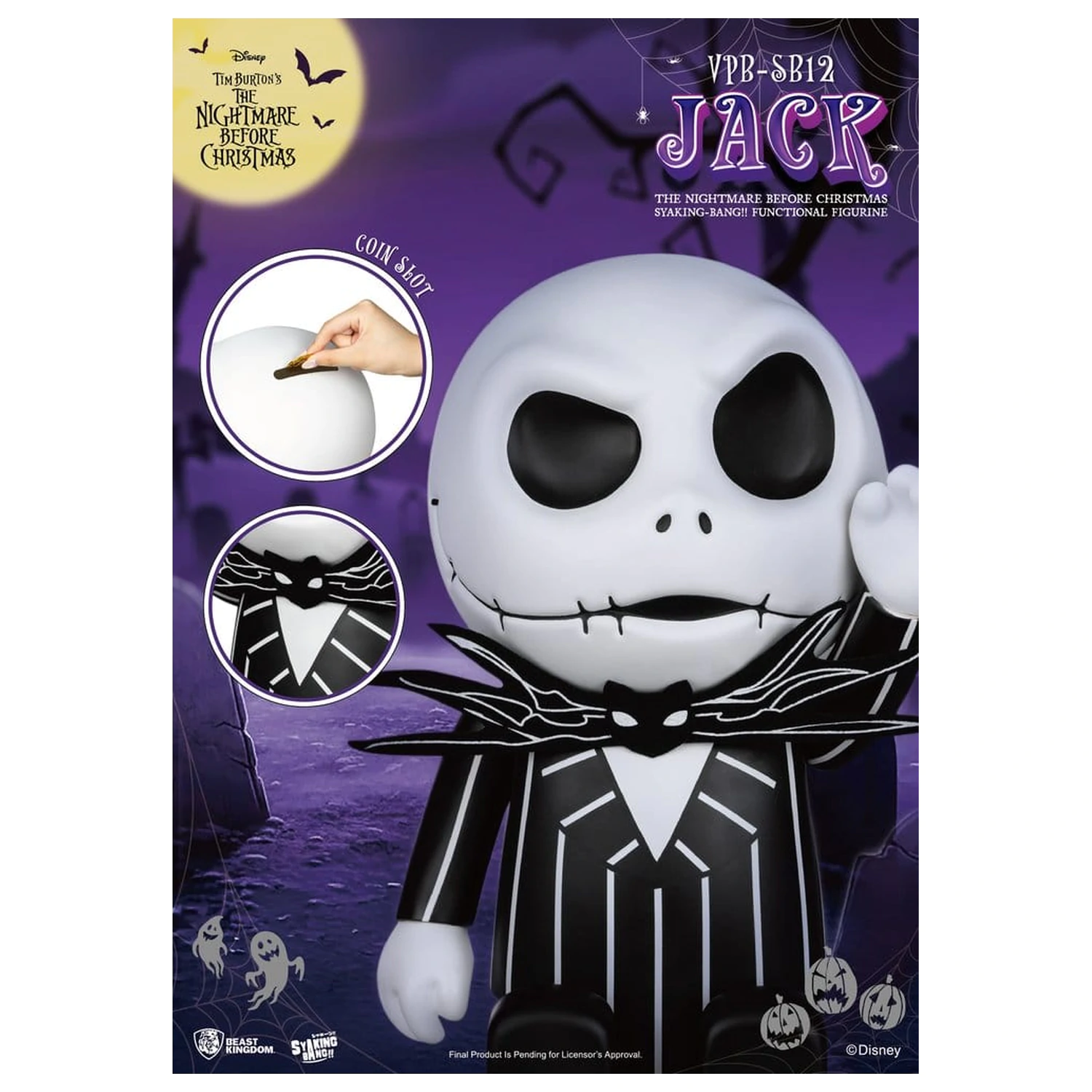 The Nightmare Before Christmas syaking-bang Figurální kasička Jack 47 cm fotografii produktu