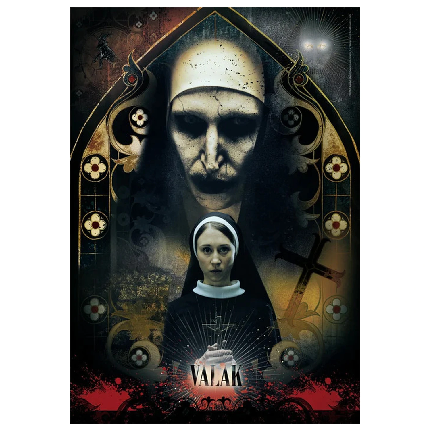 The Nun Valak 1000dílné kompaktní skládačka fotografii produktu