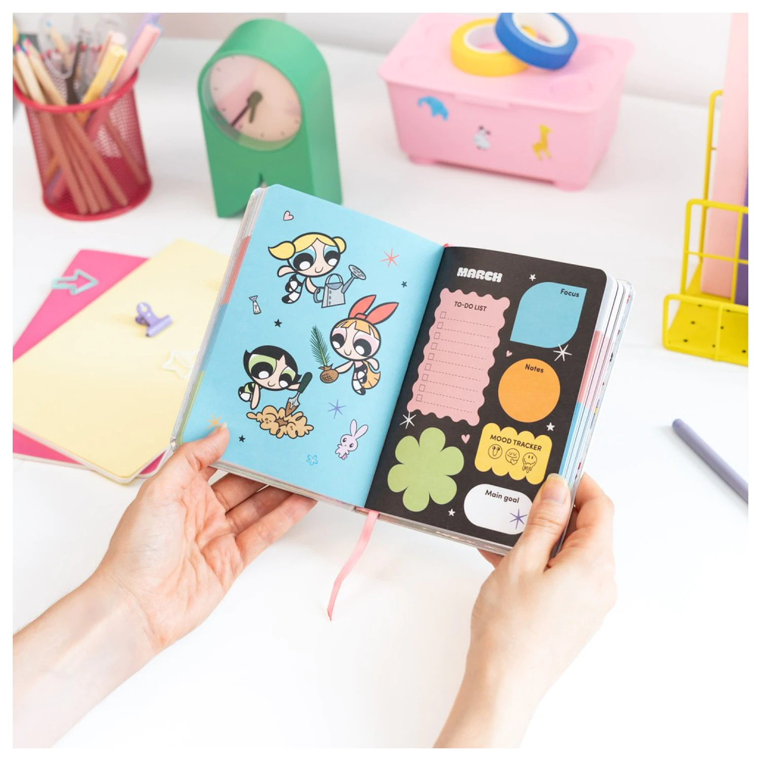 The Powerpuff Girls Akademický Plánovač 2026/27 A6 *Anglická Verze* fotografii produktu