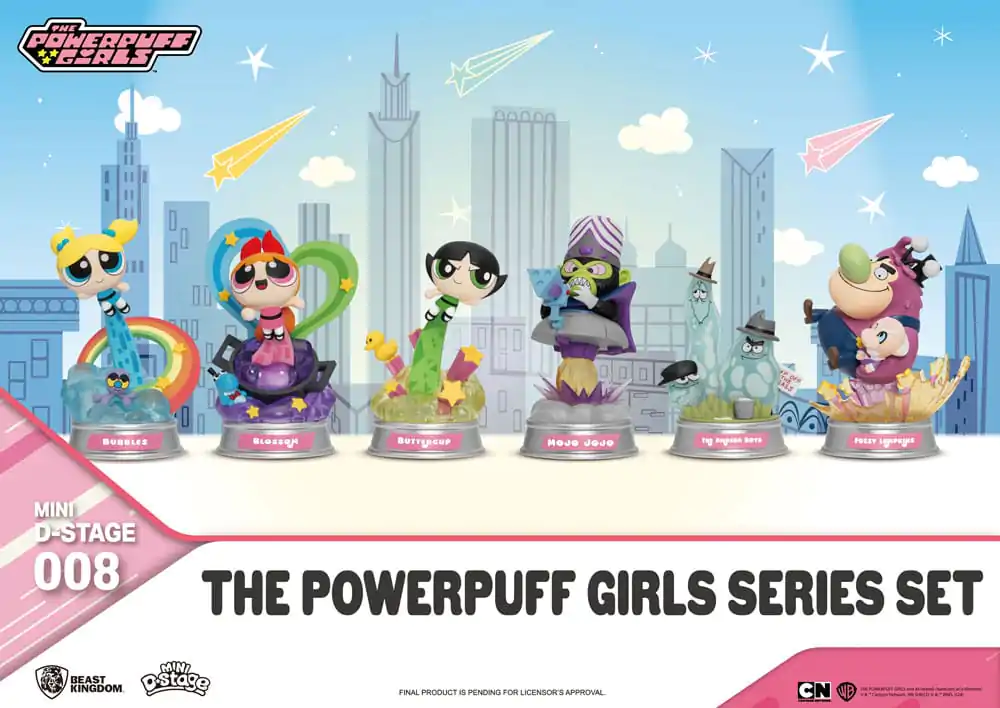 The Powerpuff Girls Mini Diorama Stage Sošky The Powerpuff Girls Series Set 12 cm fotografii produktu