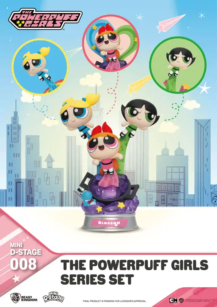 The Powerpuff Girls Mini Diorama Stage Sošky The Powerpuff Girls Series Set 12 cm fotografii produktu