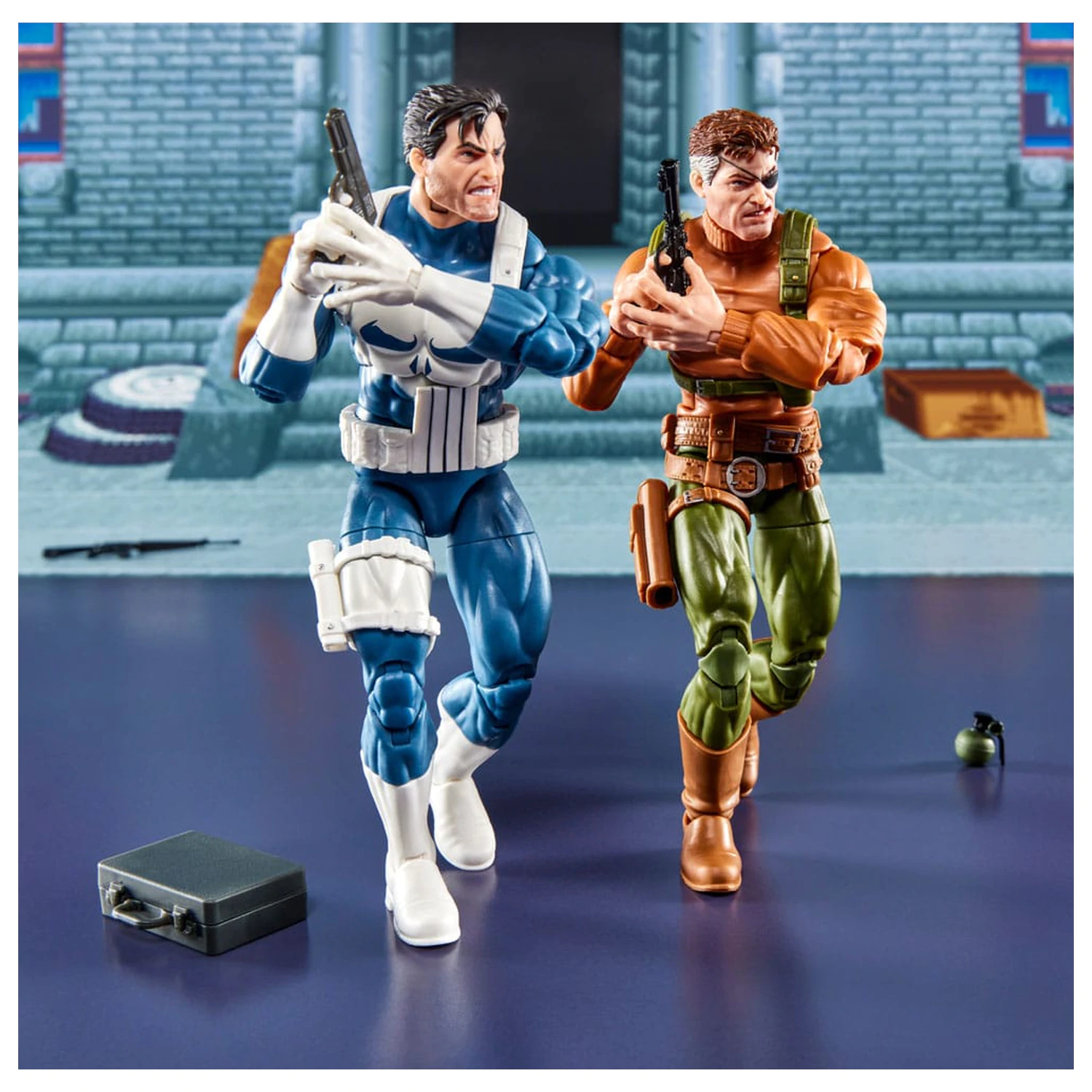 The Punisher Marvel Legends Gamerverse akční figurky, balení 2 kusů – Punisher & Nick Fury, 15 cm fotografii produktu