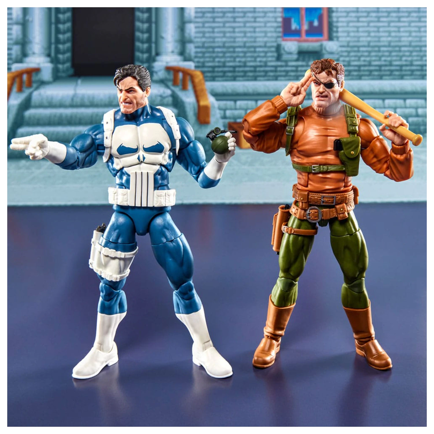 The Punisher Marvel Legends Gamerverse akční figurky, balení 2 kusů – Punisher & Nick Fury, 15 cm fotografii produktu