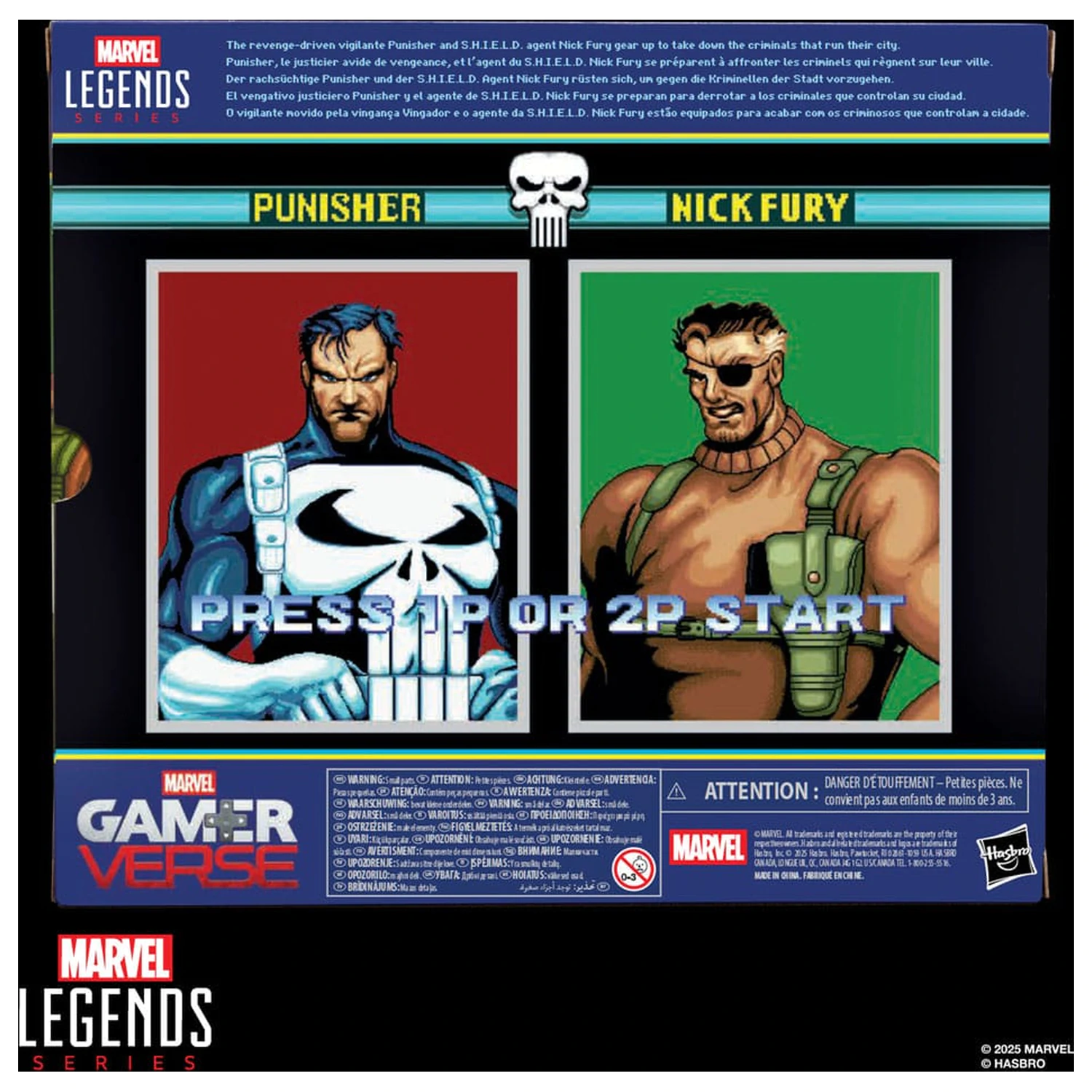 The Punisher Marvel Legends Gamerverse akční figurky, balení 2 kusů – Punisher & Nick Fury, 15 cm fotografii produktu