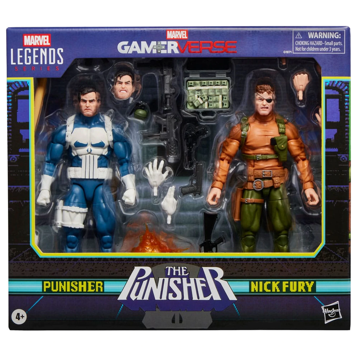 The Punisher Marvel Legends Gamerverse akční figurky, balení 2 kusů – Punisher & Nick Fury, 15 cm fotografii produktu