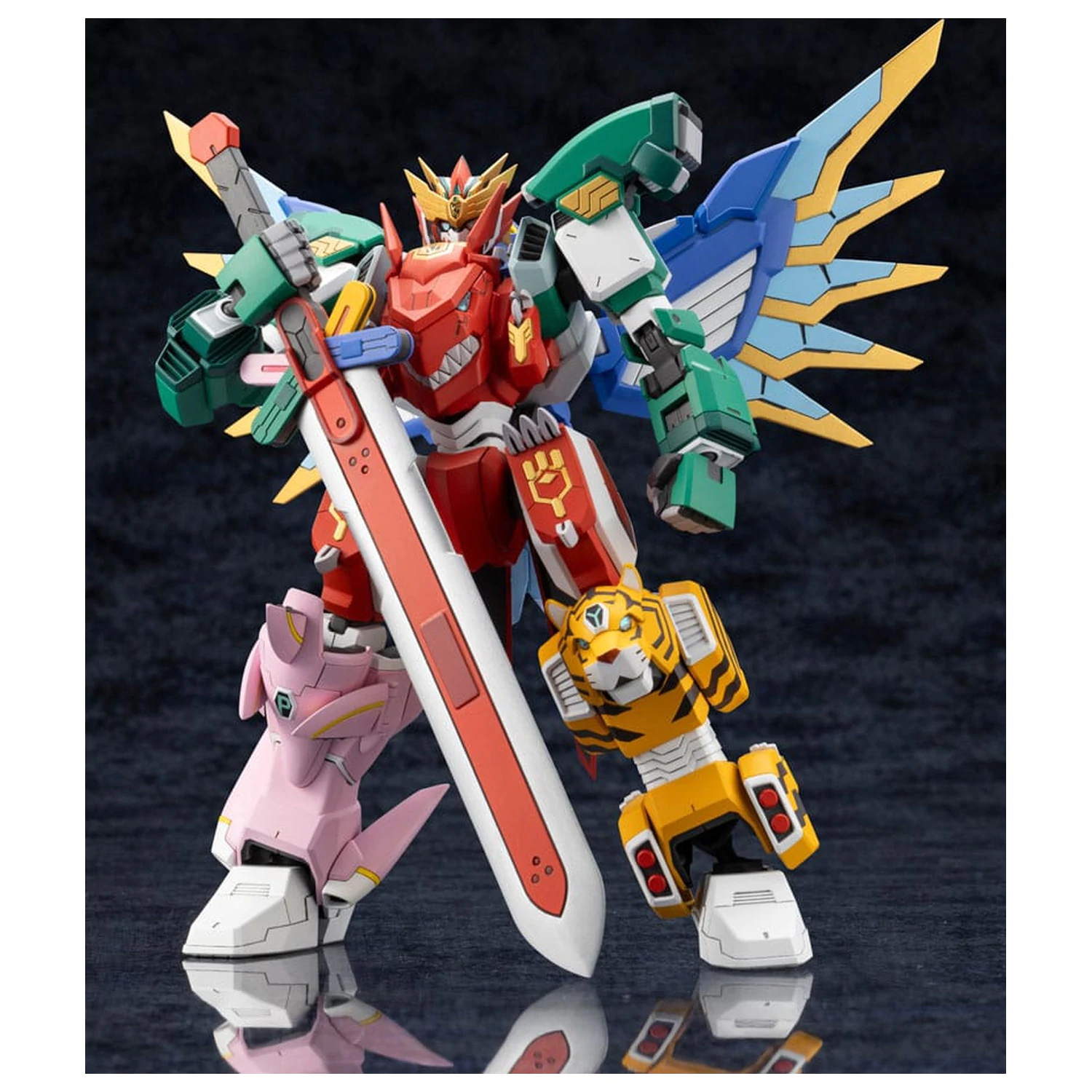 The Red Ranger Becomes an Adventurer in Another World Plastic Model Kit Maximum Kizuna Kaiser 17 cm fotografii produktu