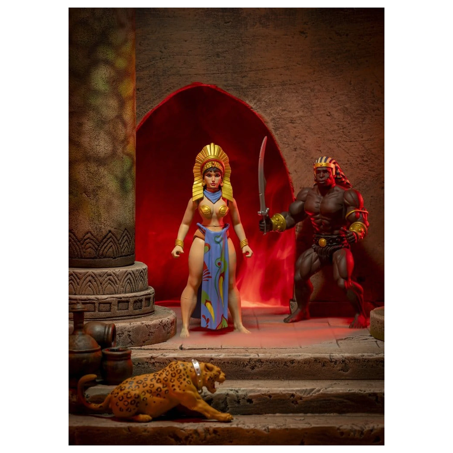 The Savage World of Frazetta akční figurka set Egyptian Queen & The Guard (Museum Edition) 14 cm fotografii produktu