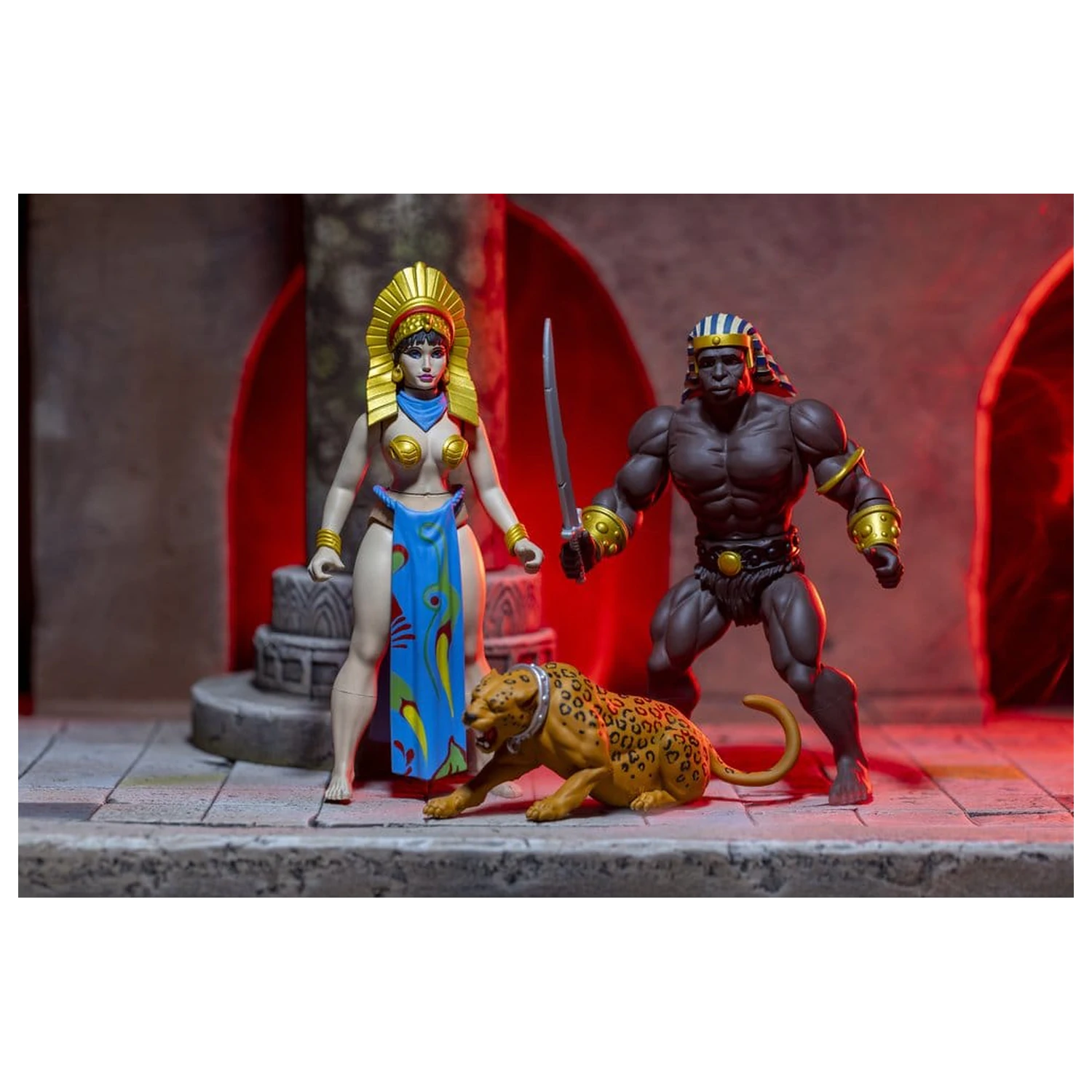 The Savage World of Frazetta akční figurka set Egyptian Queen & The Guard (Museum Edition) 14 cm fotografii produktu