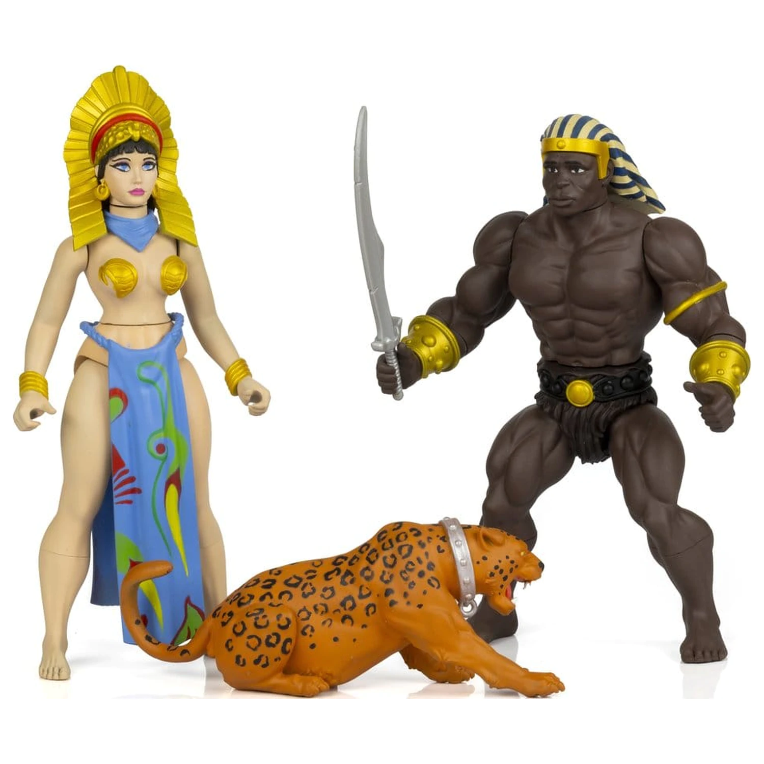 The Savage World of Frazetta akční figurka set Egyptian Queen & The Guard (Museum Edition) 14 cm fotografii produktu