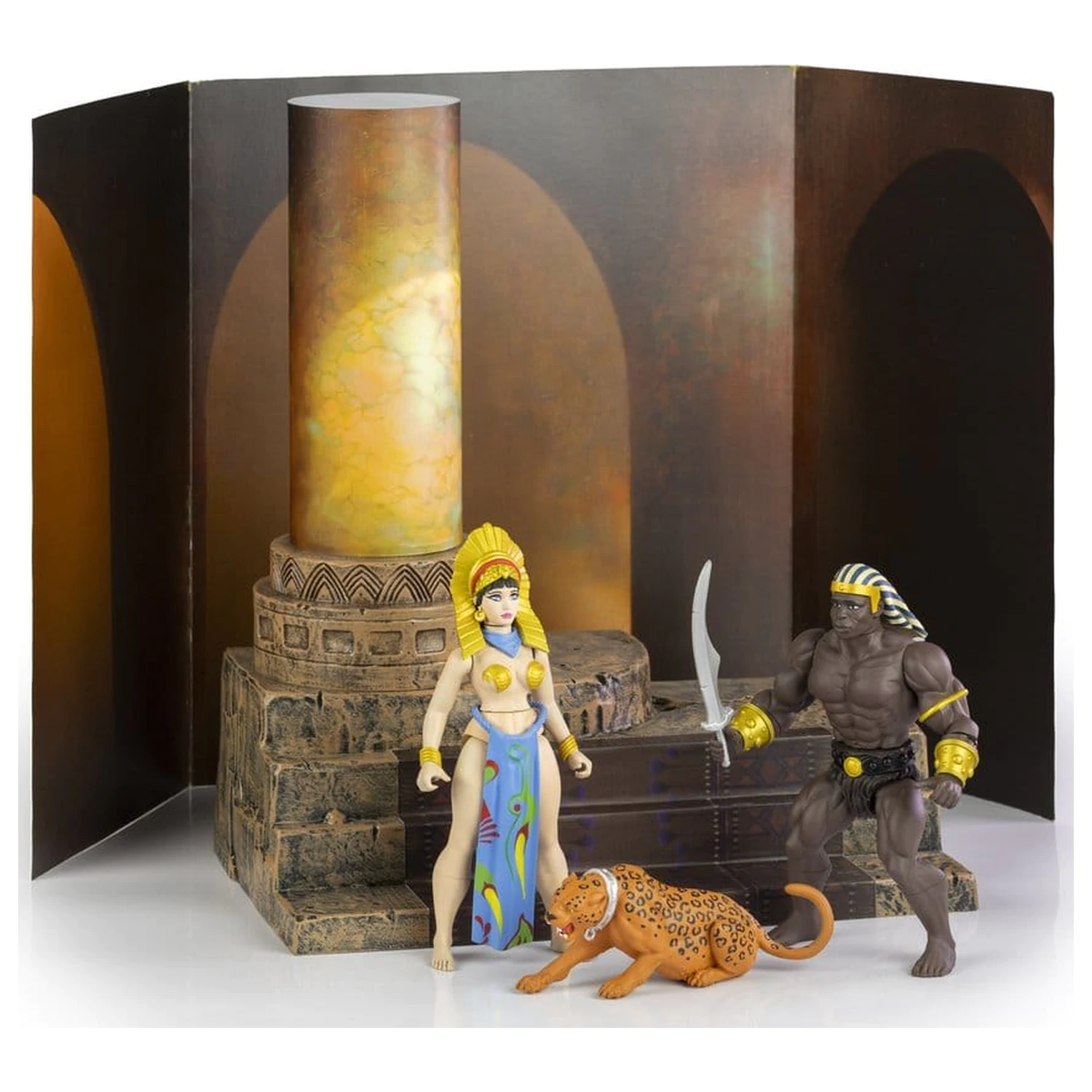 The Savage World of Frazetta akční figurka set Egyptian Queen & The Guard (Museum Edition) 14 cm fotografii produktu