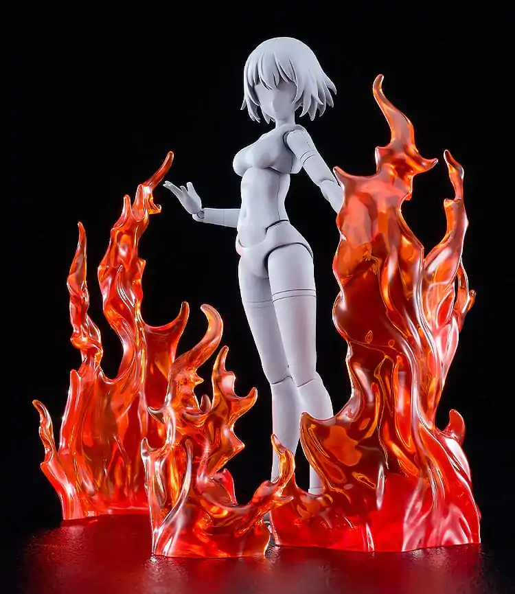 The Simple Effect Parts for Figures Flames: červená fotografii produktu