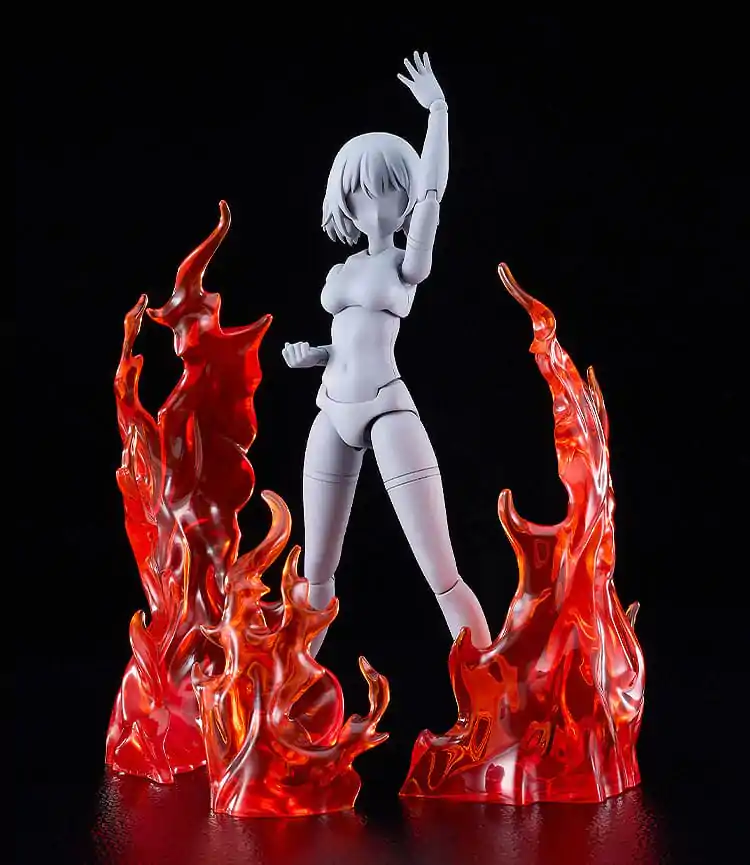 The Simple Effect Parts for Figures Flames: červená fotografii produktu