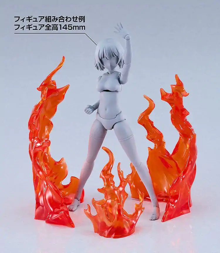 The Simple Effect Parts for Figures Flames: červená fotografii produktu