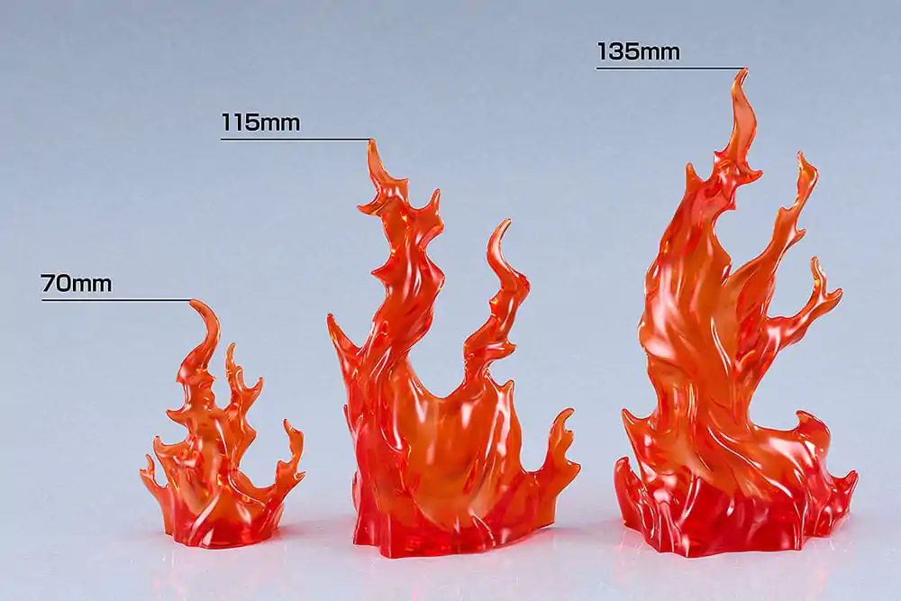 The Simple Effect Parts for Figures Flames: červená fotografii produktu