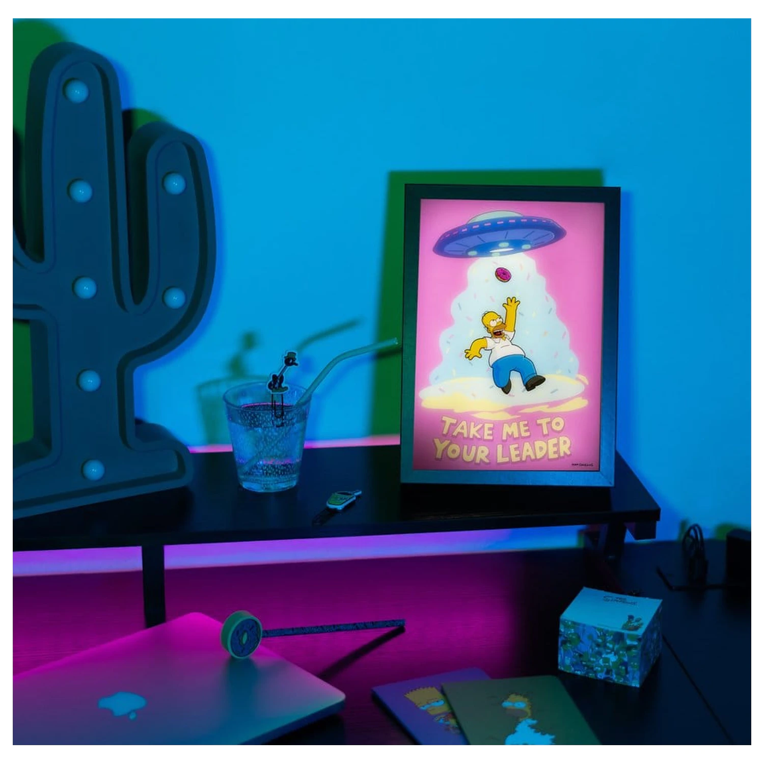 The Simpsons zarámovaný LED plakát 20 x 28 cm fotografii produktu