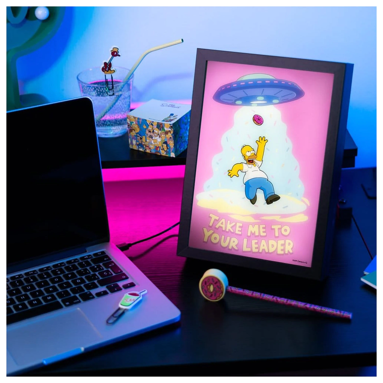The Simpsons zarámovaný LED plakát 20 x 28 cm fotografii produktu
