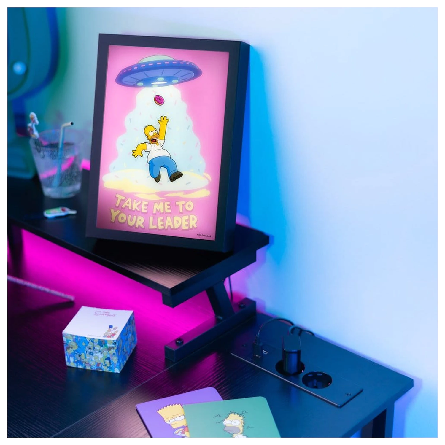 The Simpsons zarámovaný LED plakát 20 x 28 cm fotografii produktu