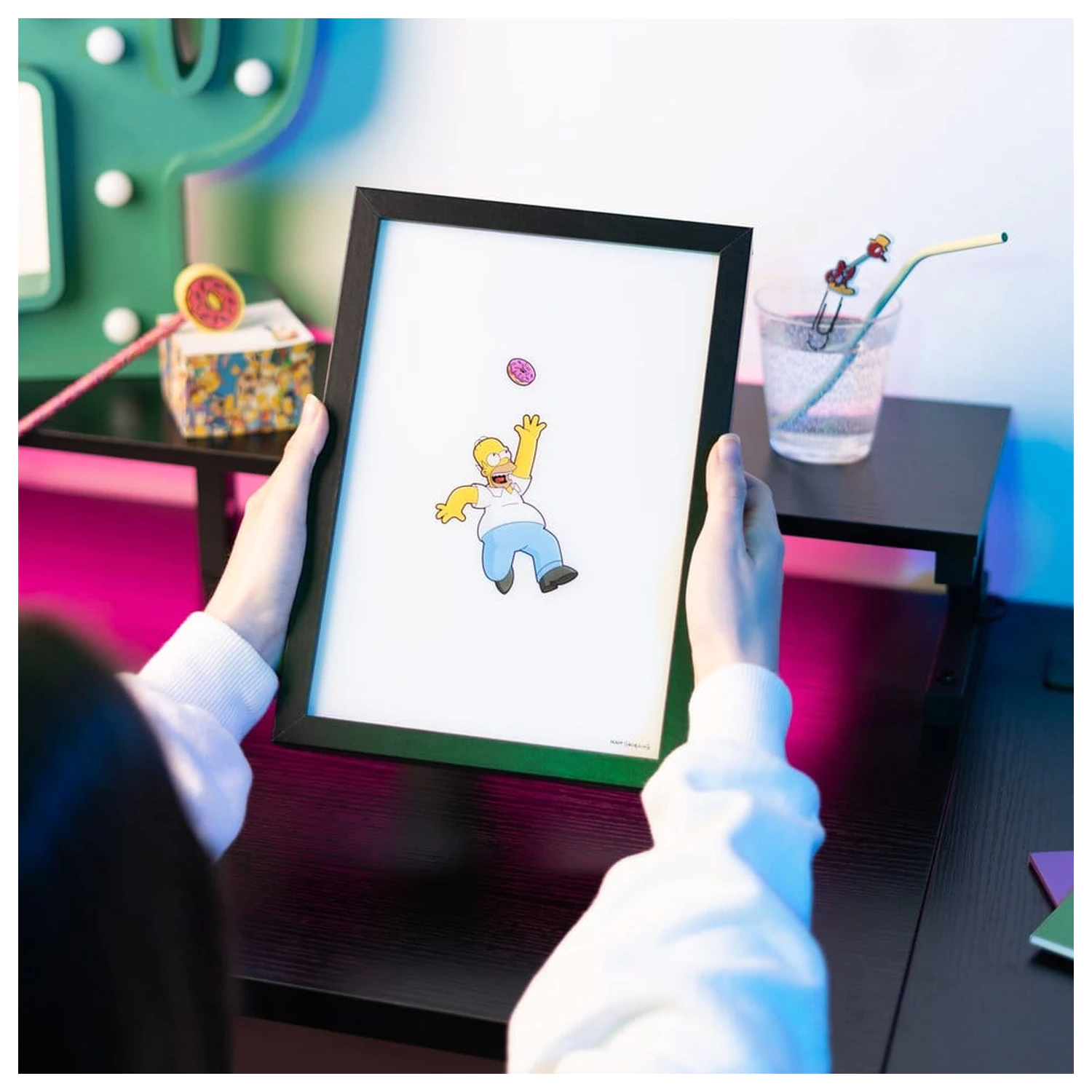 The Simpsons zarámovaný LED plakát 20 x 28 cm fotografii produktu
