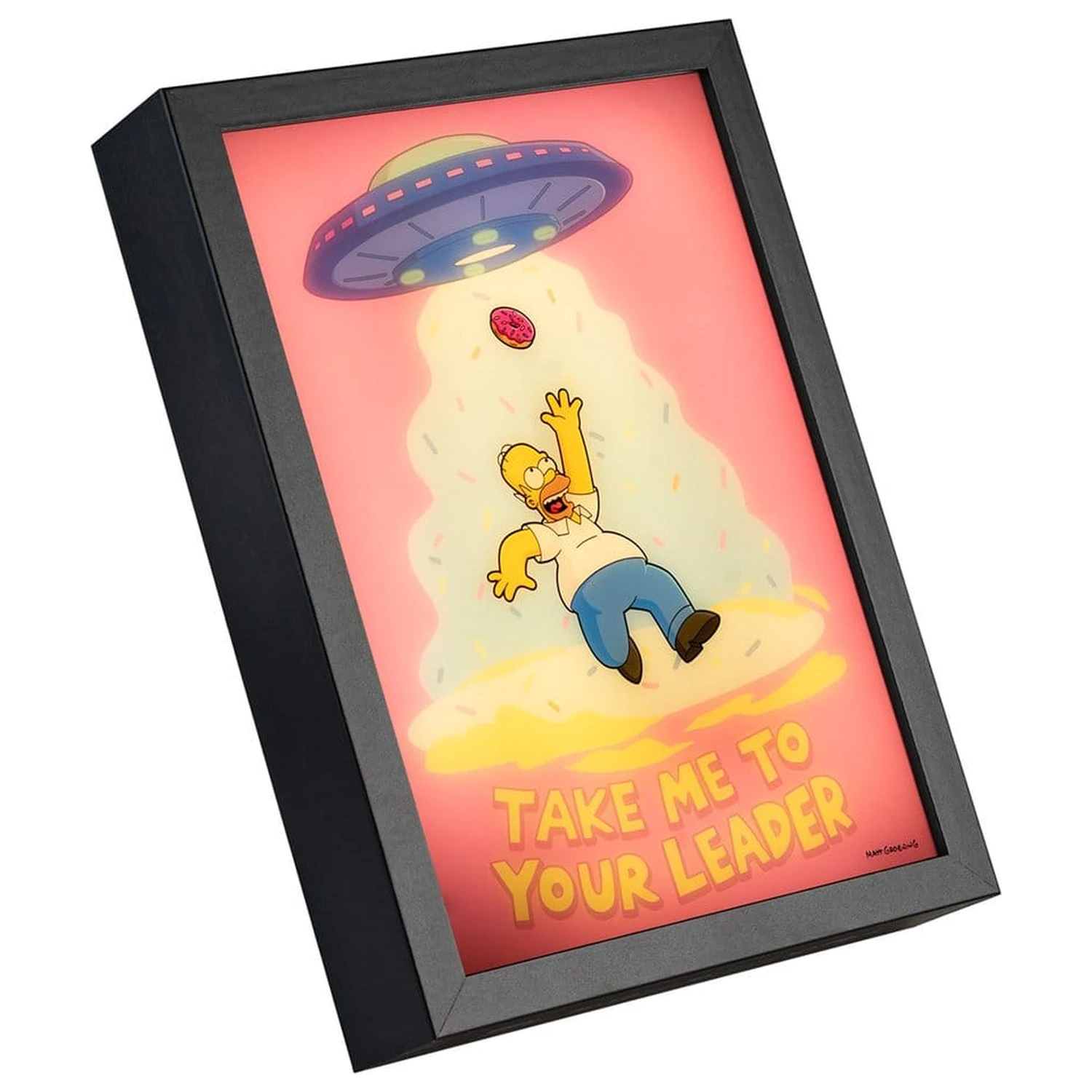 The Simpsons zarámovaný LED plakát 20 x 28 cm fotografii produktu