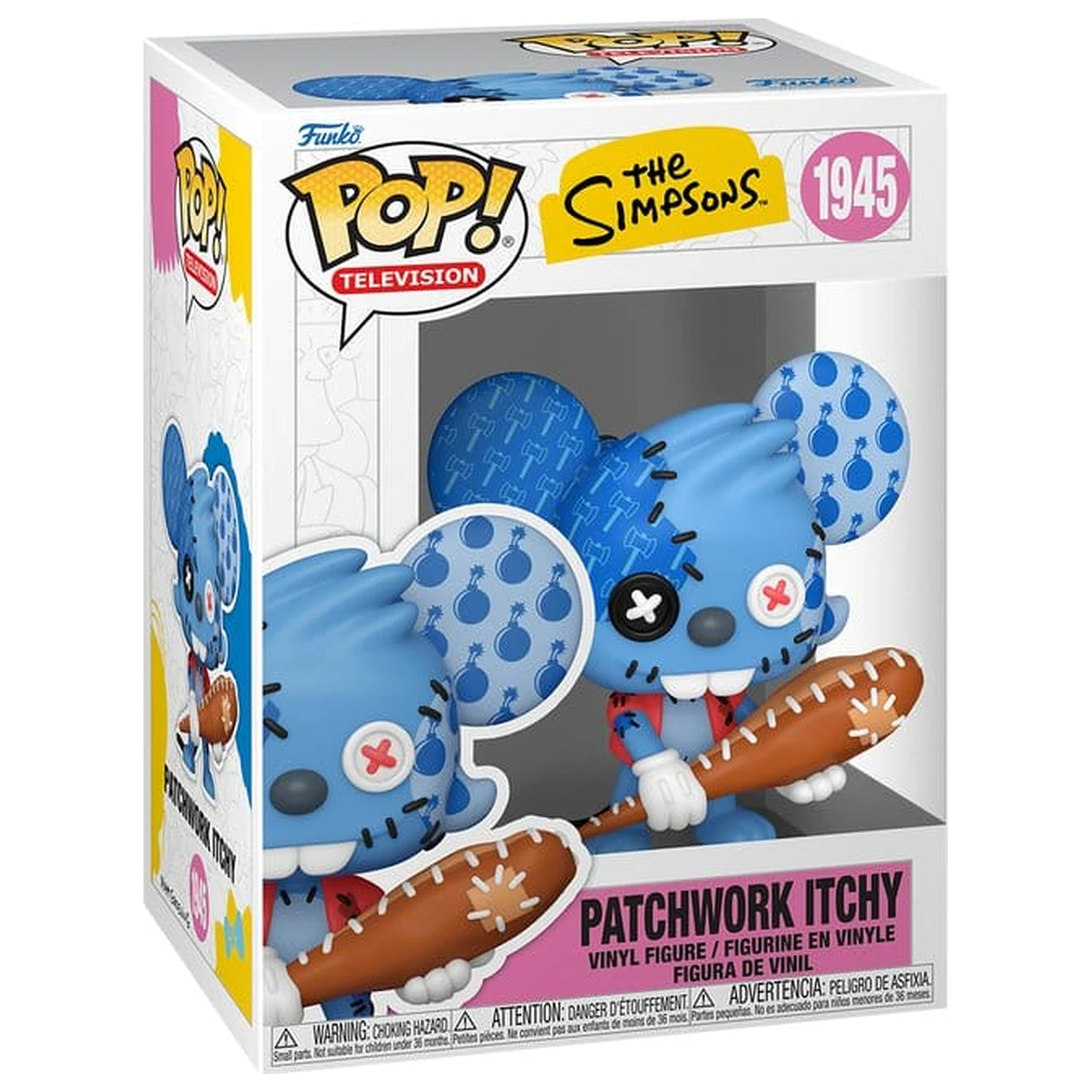 The Simpsons Funko POP! Animation vinylová figurka Itchy Patchwork 9 cm fotografii produktu