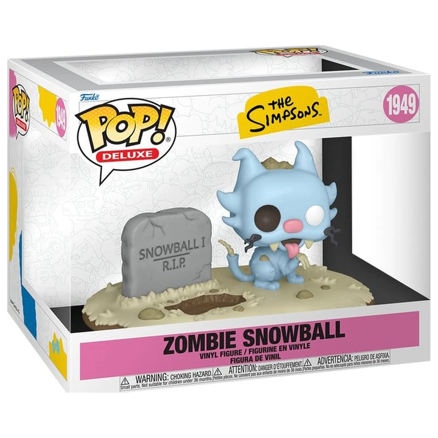 The Simpsons Funko POP! Deluxe Vinylová Figurka Zombie Snowball fotografii produktu