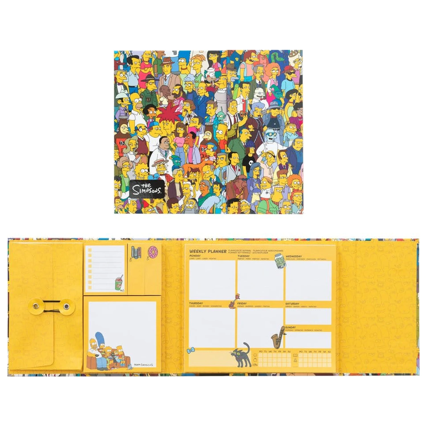 The Simpsons Týdenní plánovač s nalepovacími poznámkami 19 x 17 cm fotografii produktu