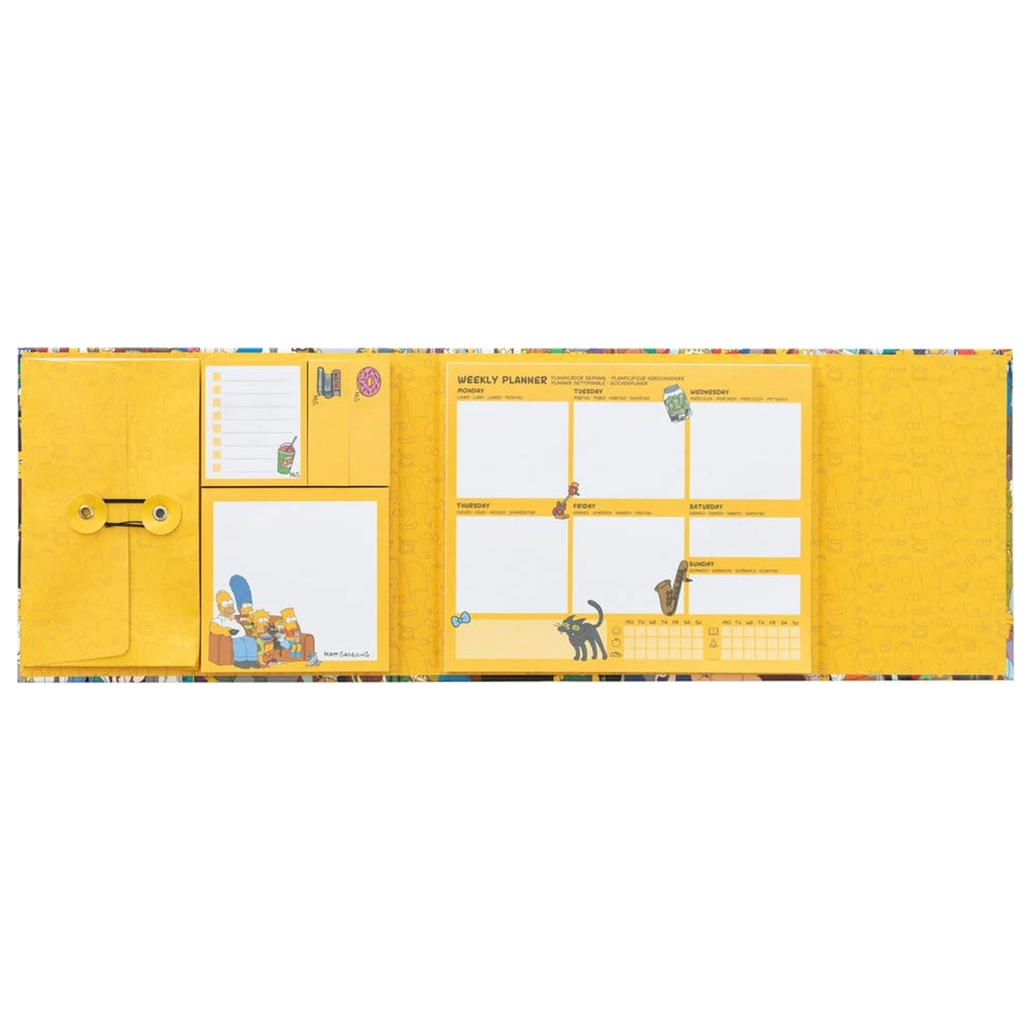 The Simpsons Týdenní plánovač s nalepovacími poznámkami 19 x 17 cm fotografii produktu