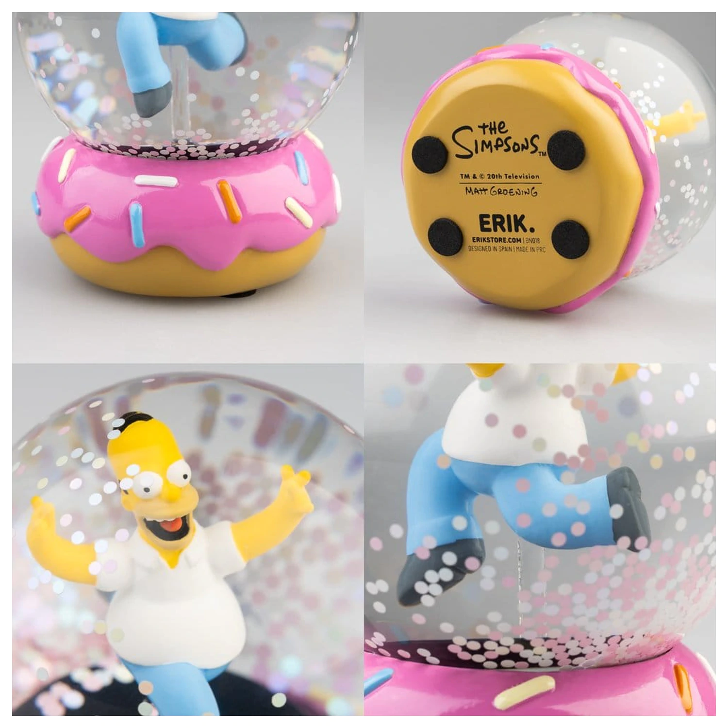 The Simpsons Snow Globe Homer Simpson Donut 10 cm fotografii produktu