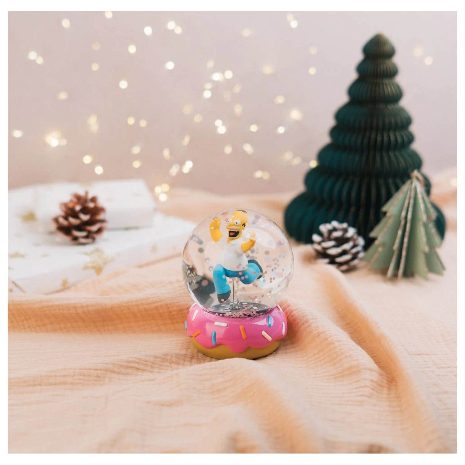 The Simpsons Snow Globe Homer Simpson Donut 10 cm fotografii produktu