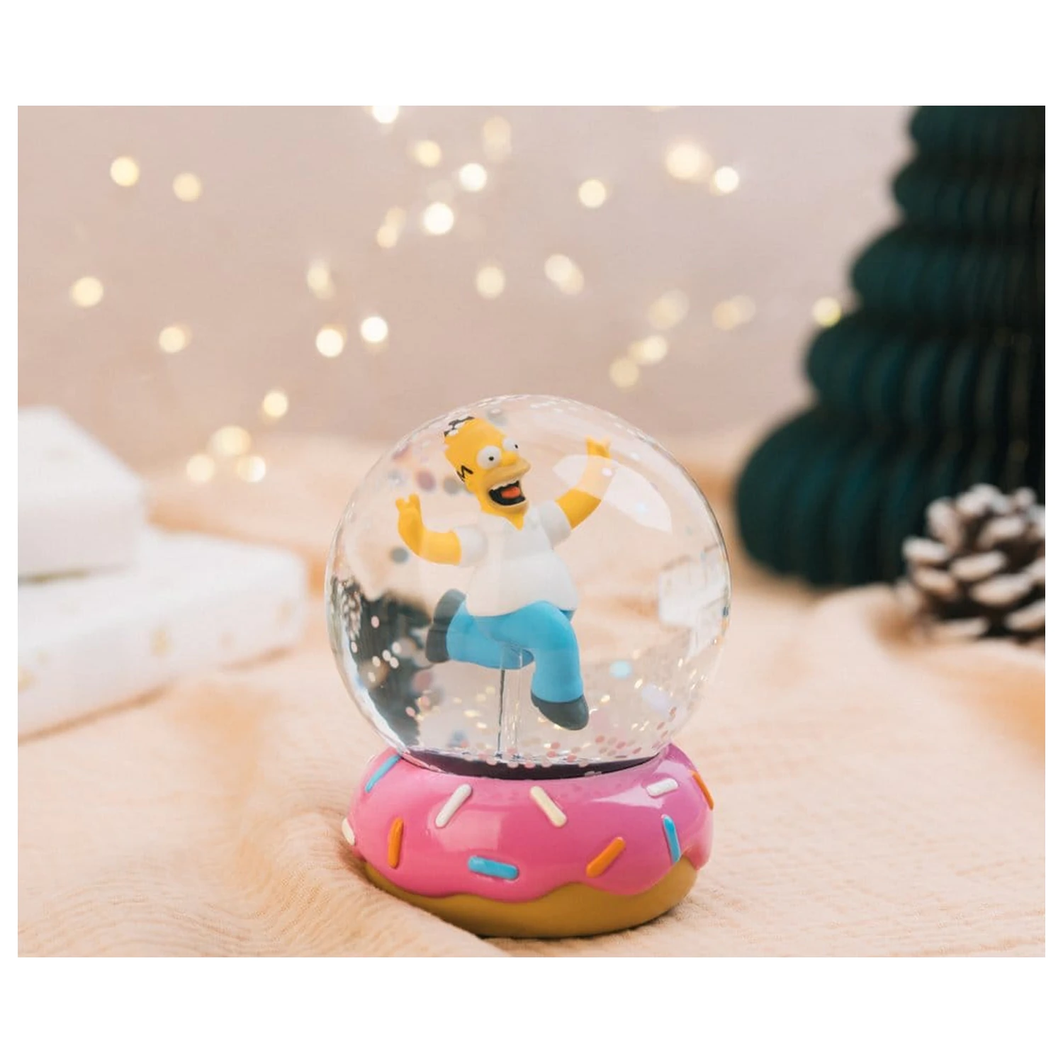 The Simpsons Snow Globe Homer Simpson Donut 10 cm fotografii produktu