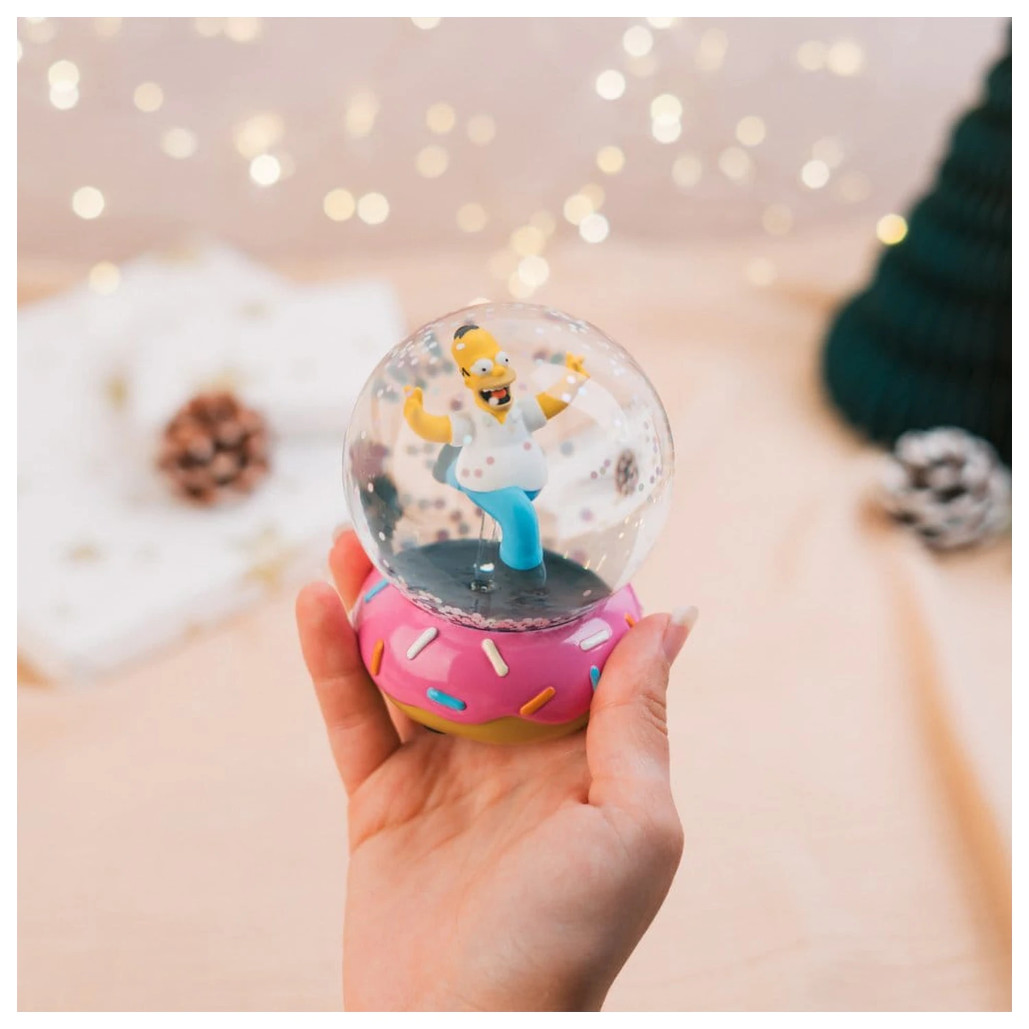 The Simpsons Snow Globe Homer Simpson Donut 10 cm fotografii produktu
