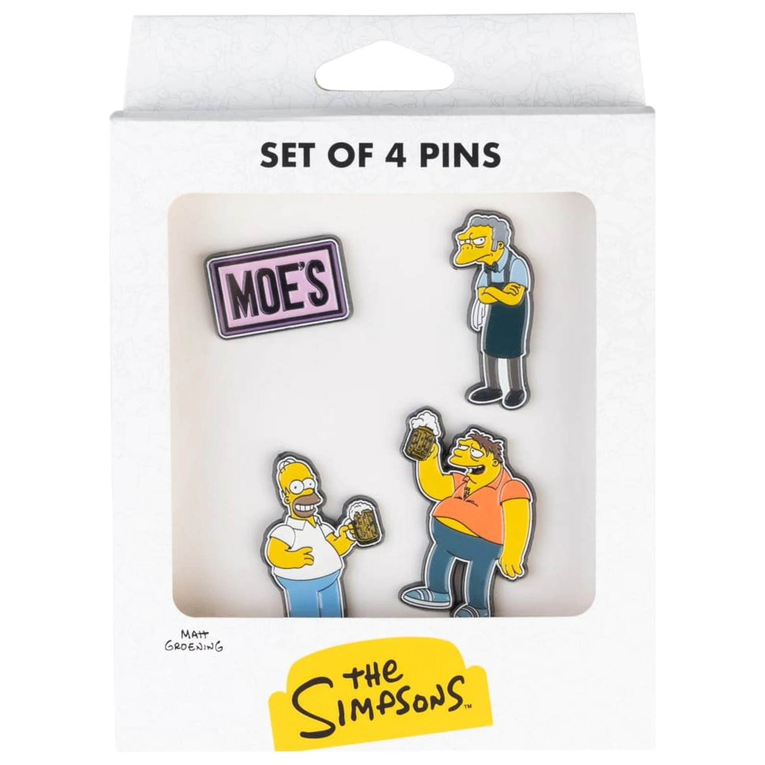 The Simpsons Pin Badges Set 4 kusy Hospoda U Vočka fotografii produktu
