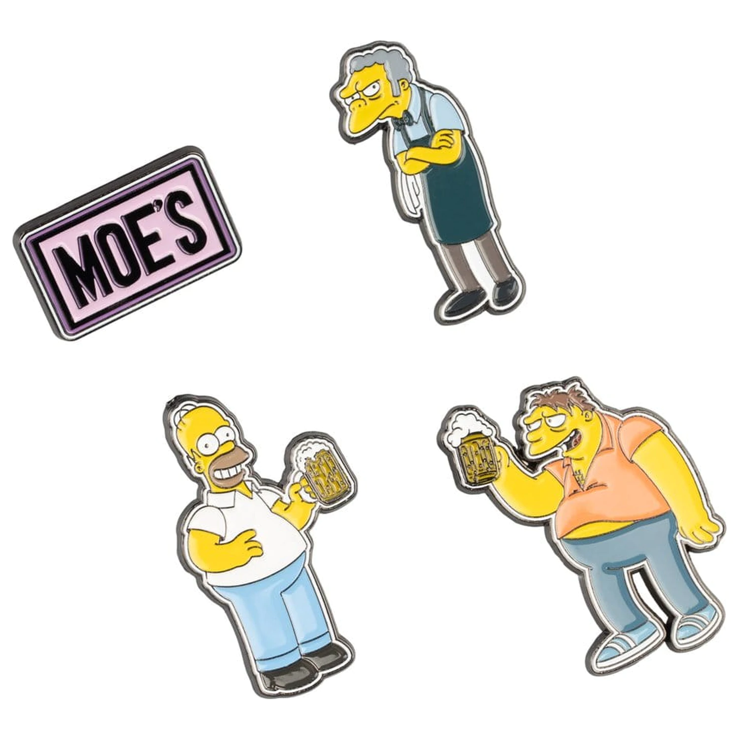 The Simpsons Pin Badges Set 4 kusy Hospoda U Vočka fotografii produktu