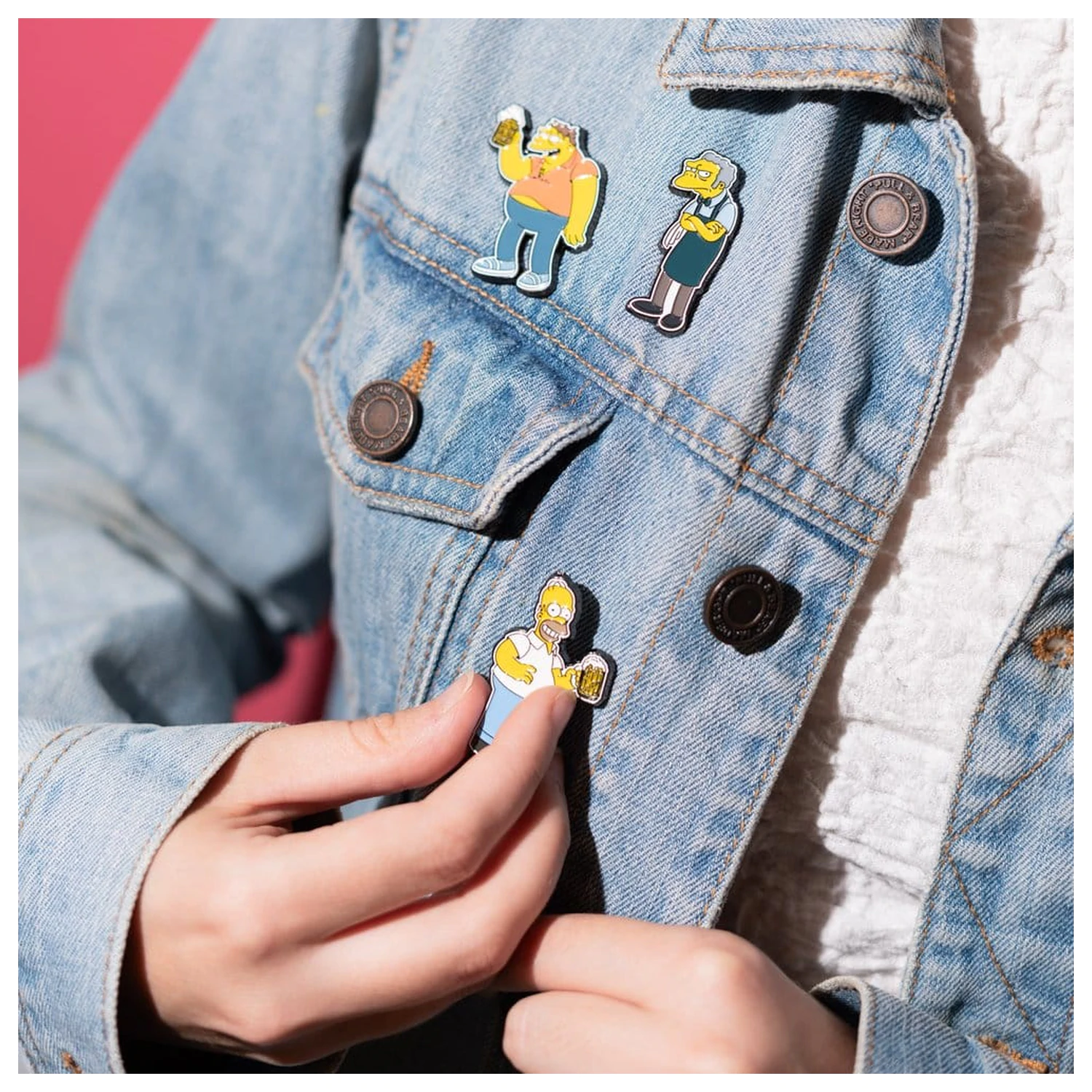 The Simpsons Pin Badges Set 4 kusy Hospoda U Vočka fotografii produktu