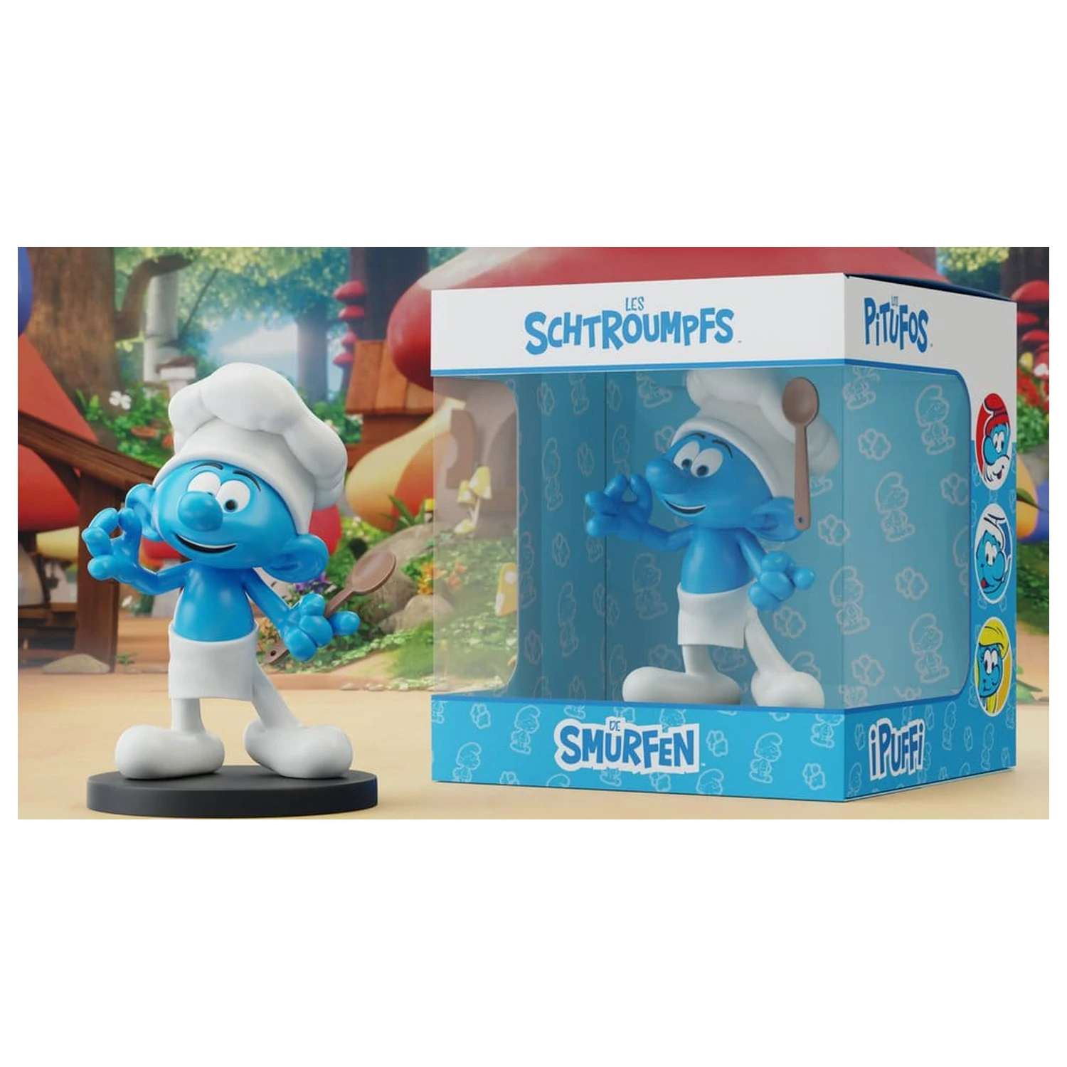 The Smurfs Soška Chef Smurf 12 cm fotografii produktu