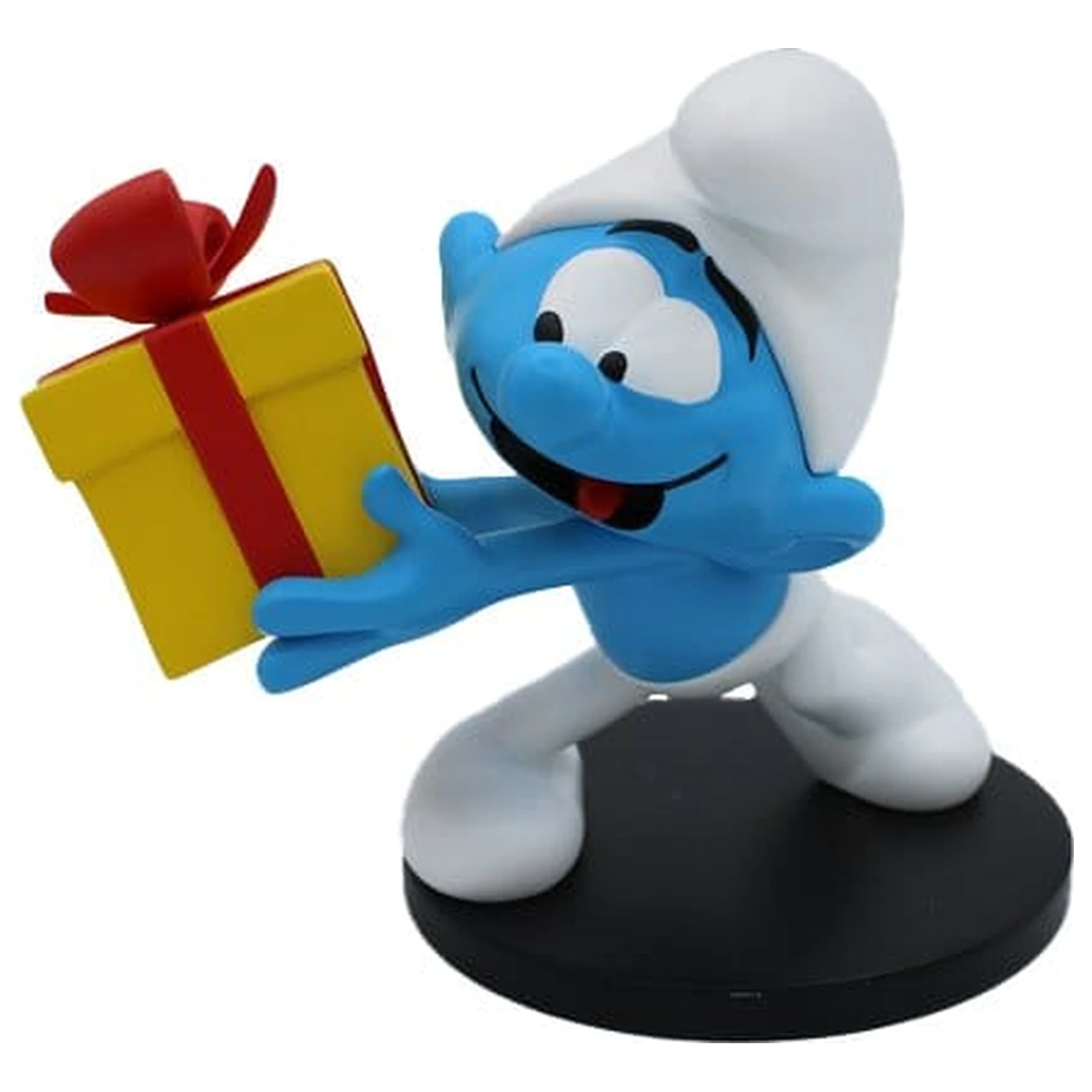 The Smurfs Soška Jokey Smurf s dárkem 10 cm fotografii produktu