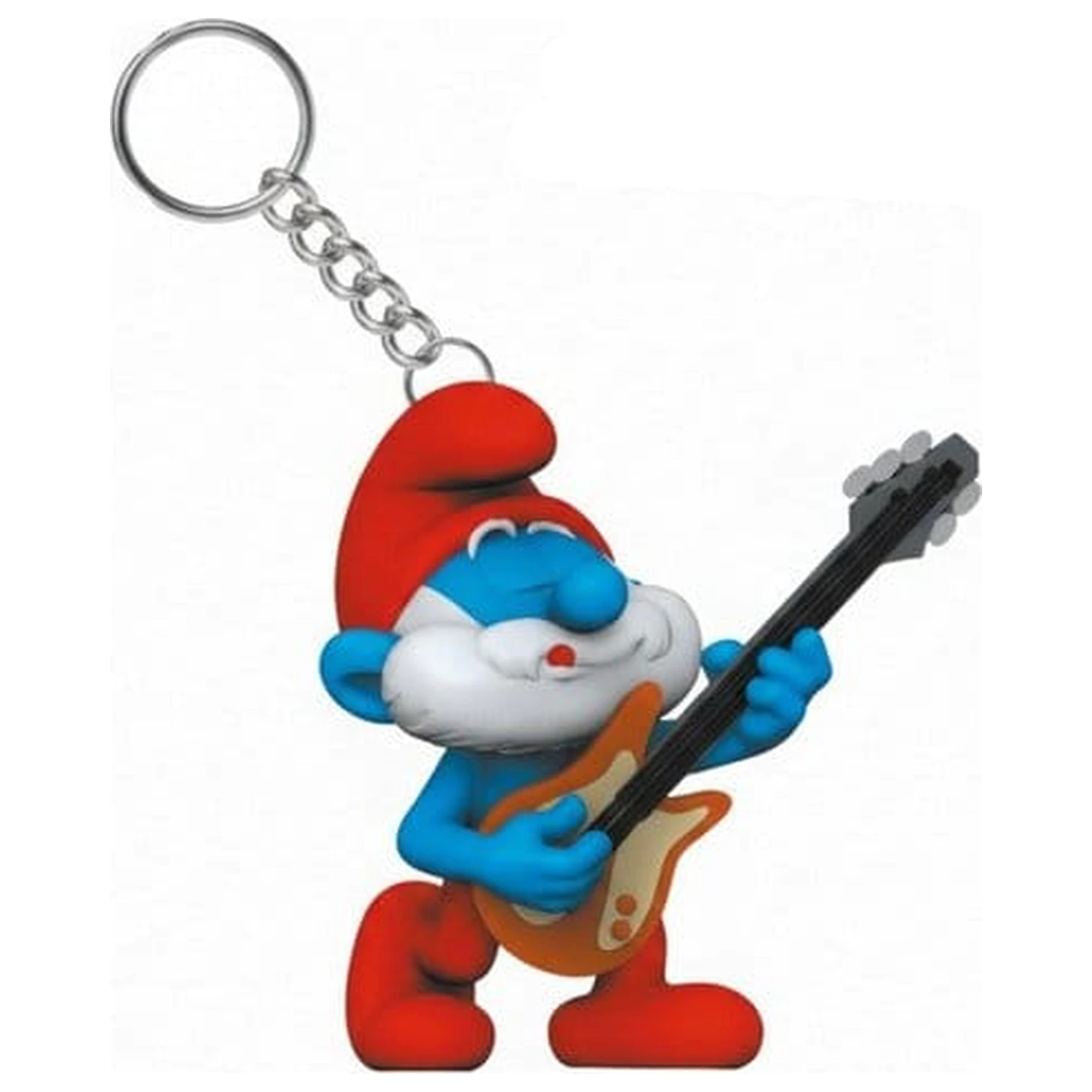 The Smurfs Klíčenka Papa Smurf s kytarou fotografii produktu