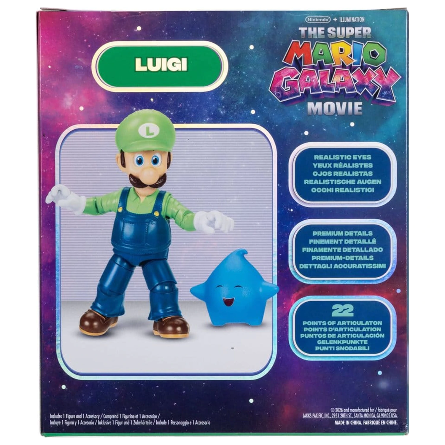 The Super Mario Galaxy Movie akční figurka Luigi 13 cm fotografii produktu