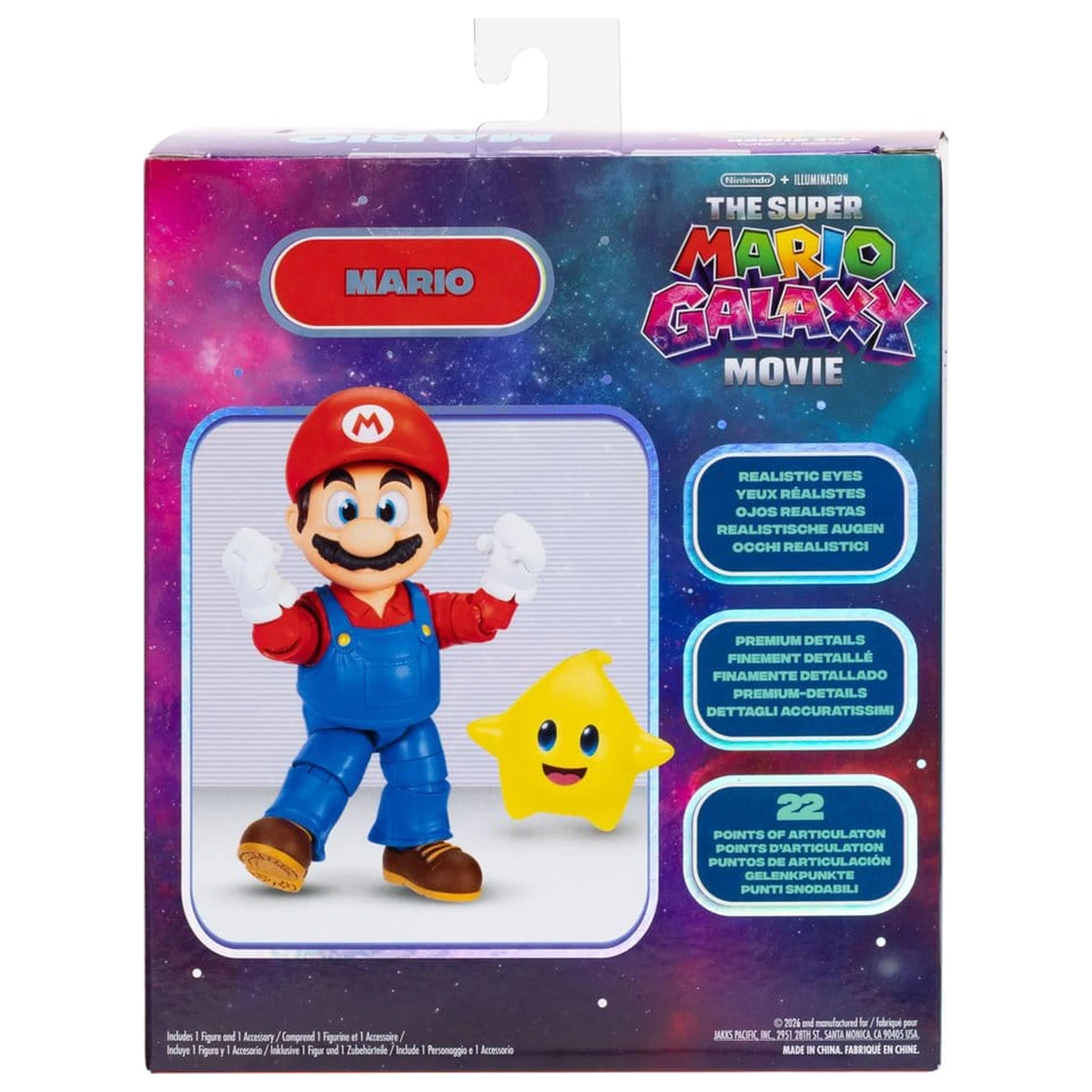 The Super Mario Galaxy Movie akční figurka Mario 13 cm fotografii produktu